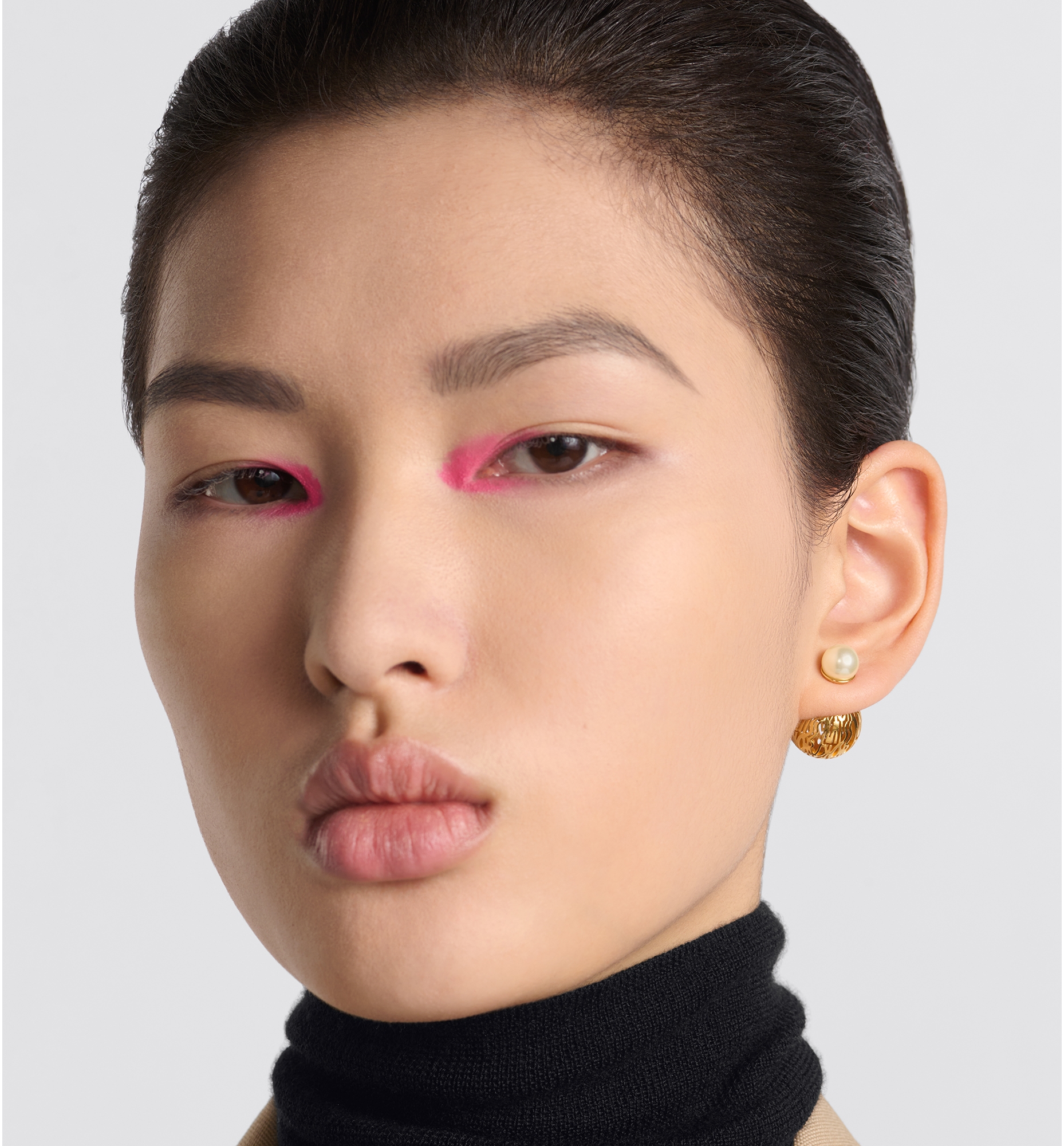 Dior Tribales Earrings Gold Finish Metal and White Resin Pearls DIOR