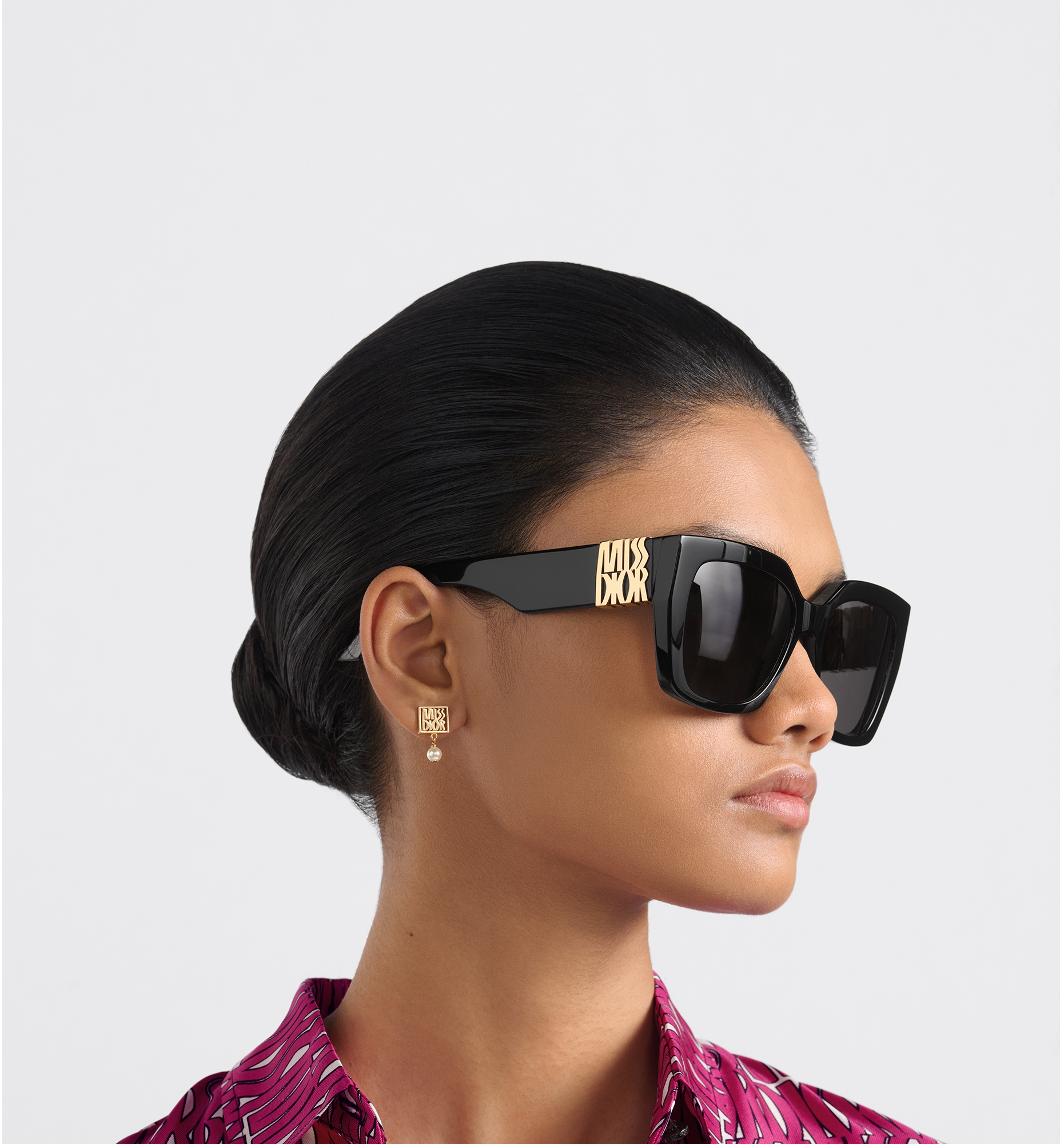 Dior black square sunglasses outlet
