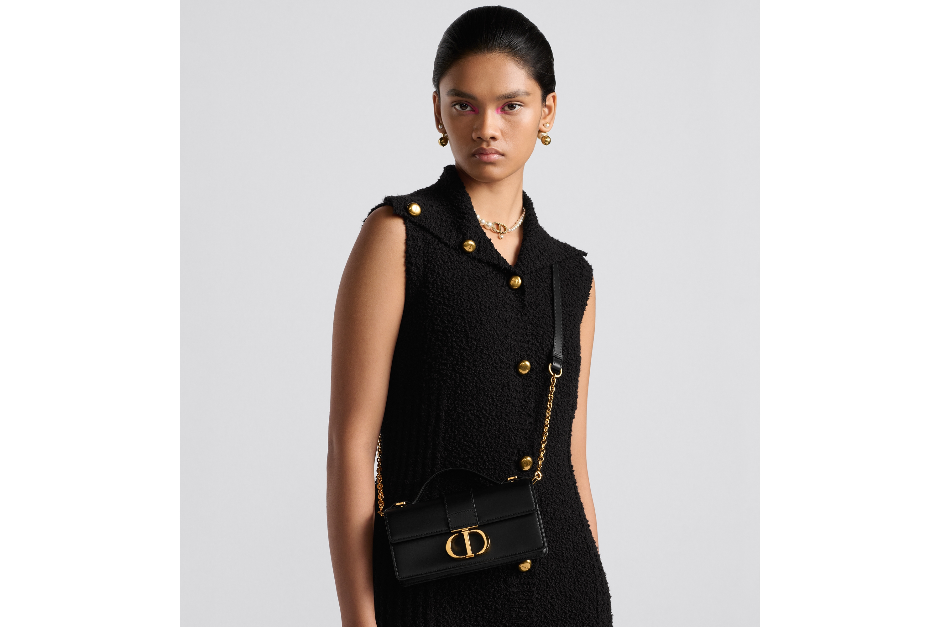 Look Miss Montaigne Mini Bag Black Smooth Calfskin E04