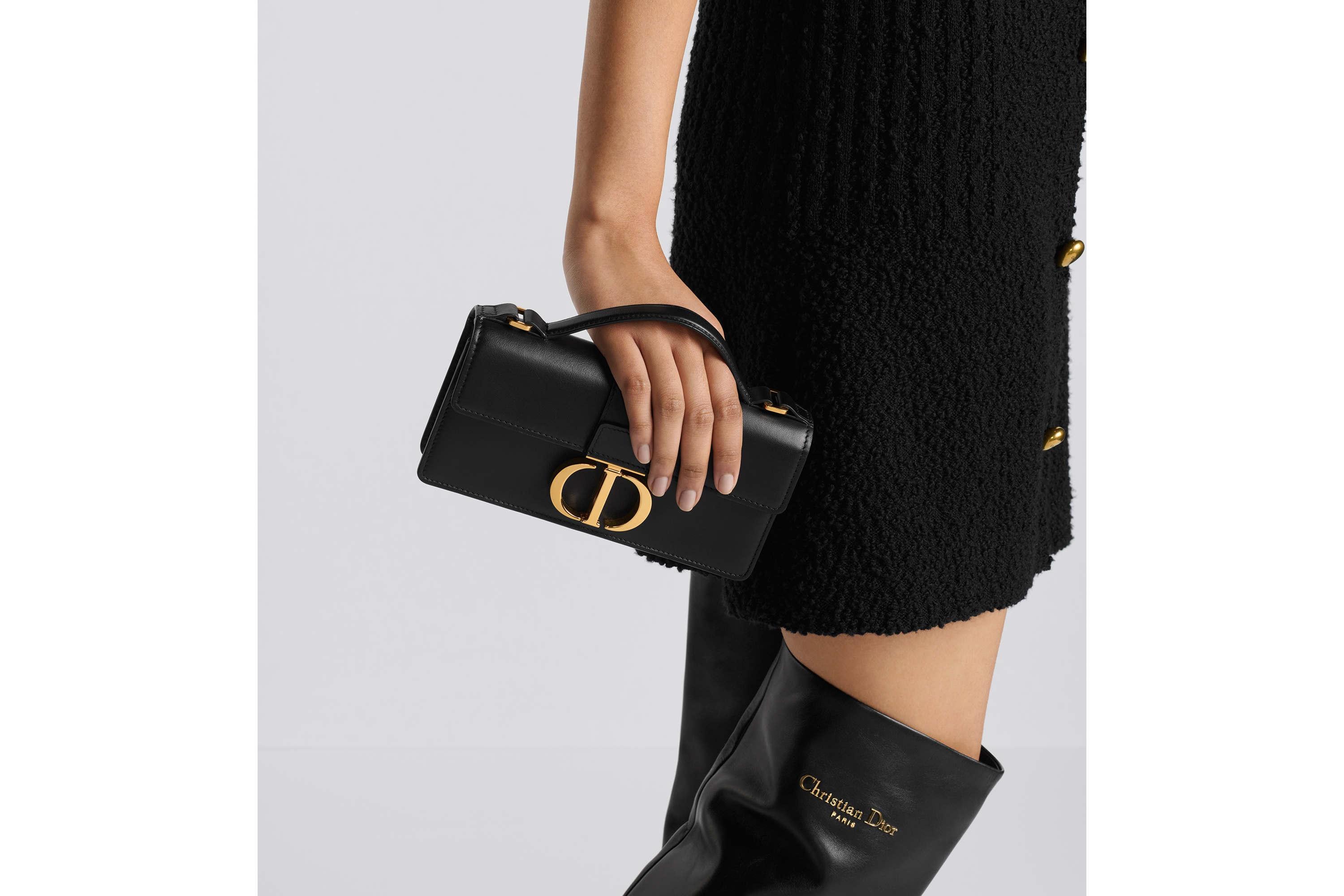 Look Miss Montaigne Mini Bag Black Smooth Calfskin E11