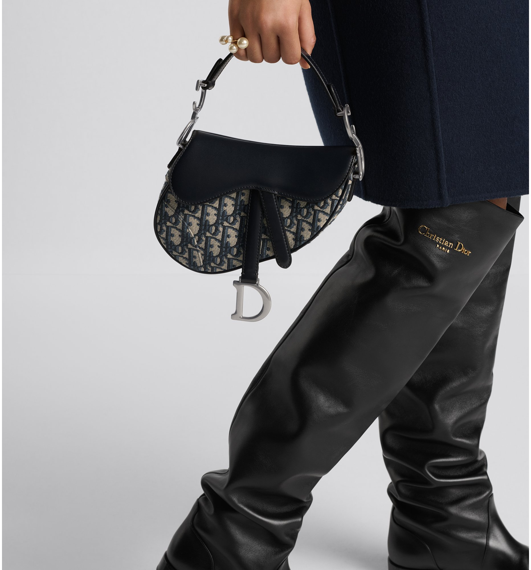 DIOR | Saddle バッグ ディオール オブリーク ジャカード & スムースカーフスキン
