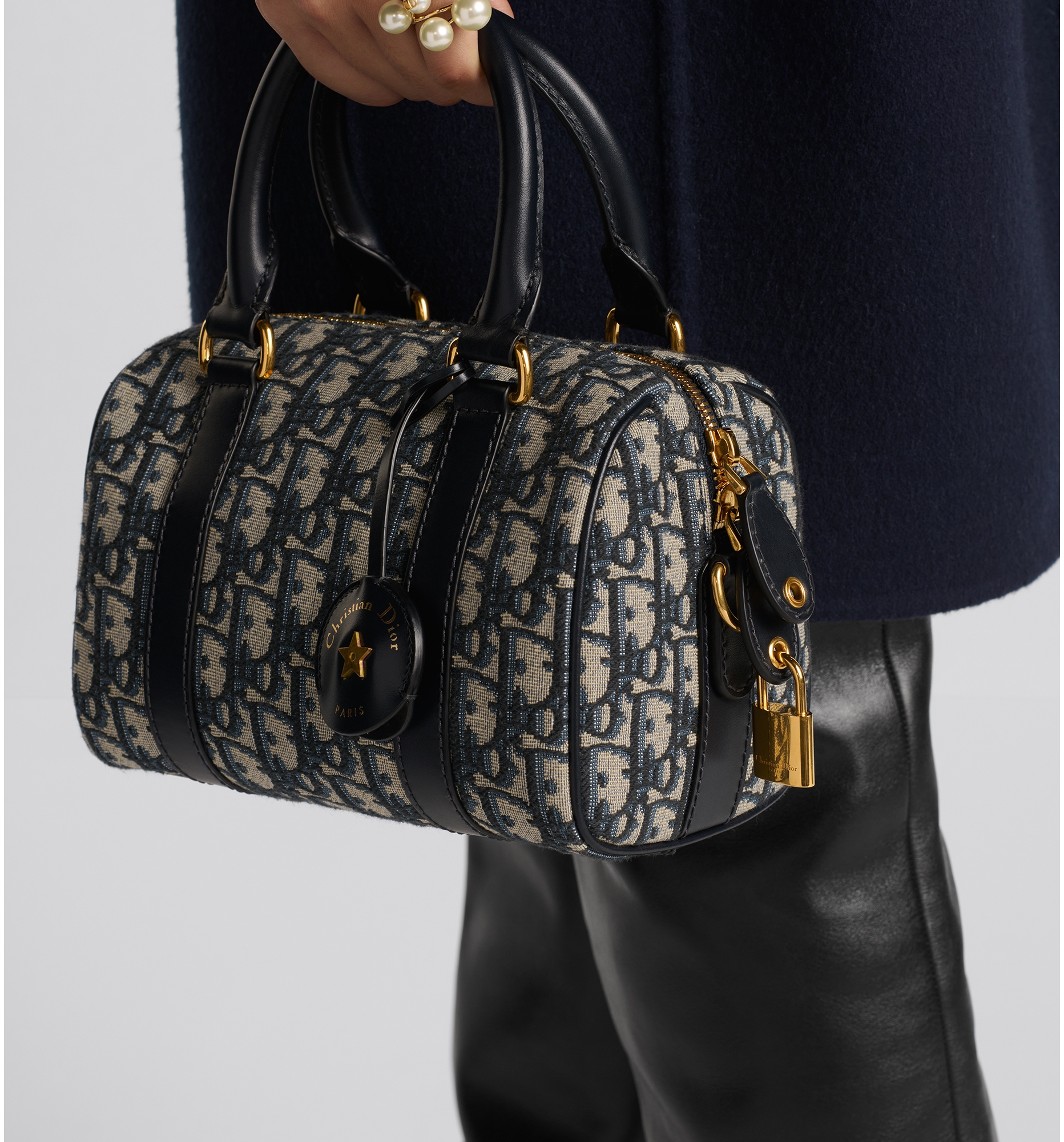 Bolso Dior Groove 20 Dior Oblique en jacquard azul DIOR