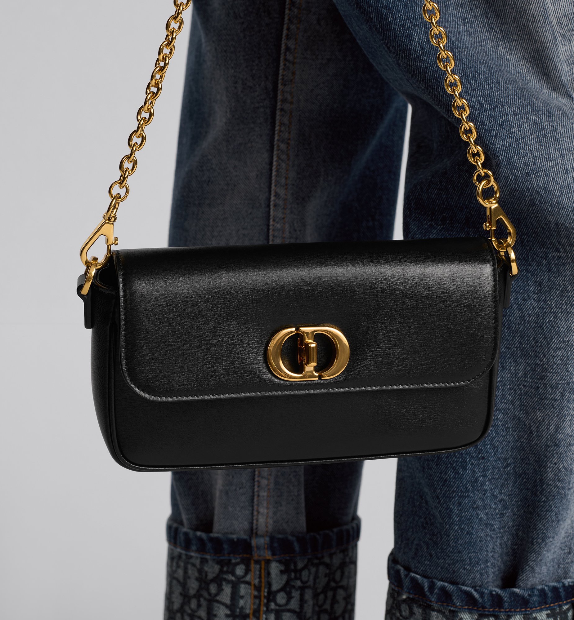 30 Montaigne Avenue East-West Double Carry Mini Bag Black 30 Montaigne Avenue East-West Double Carry Mini Bag Black