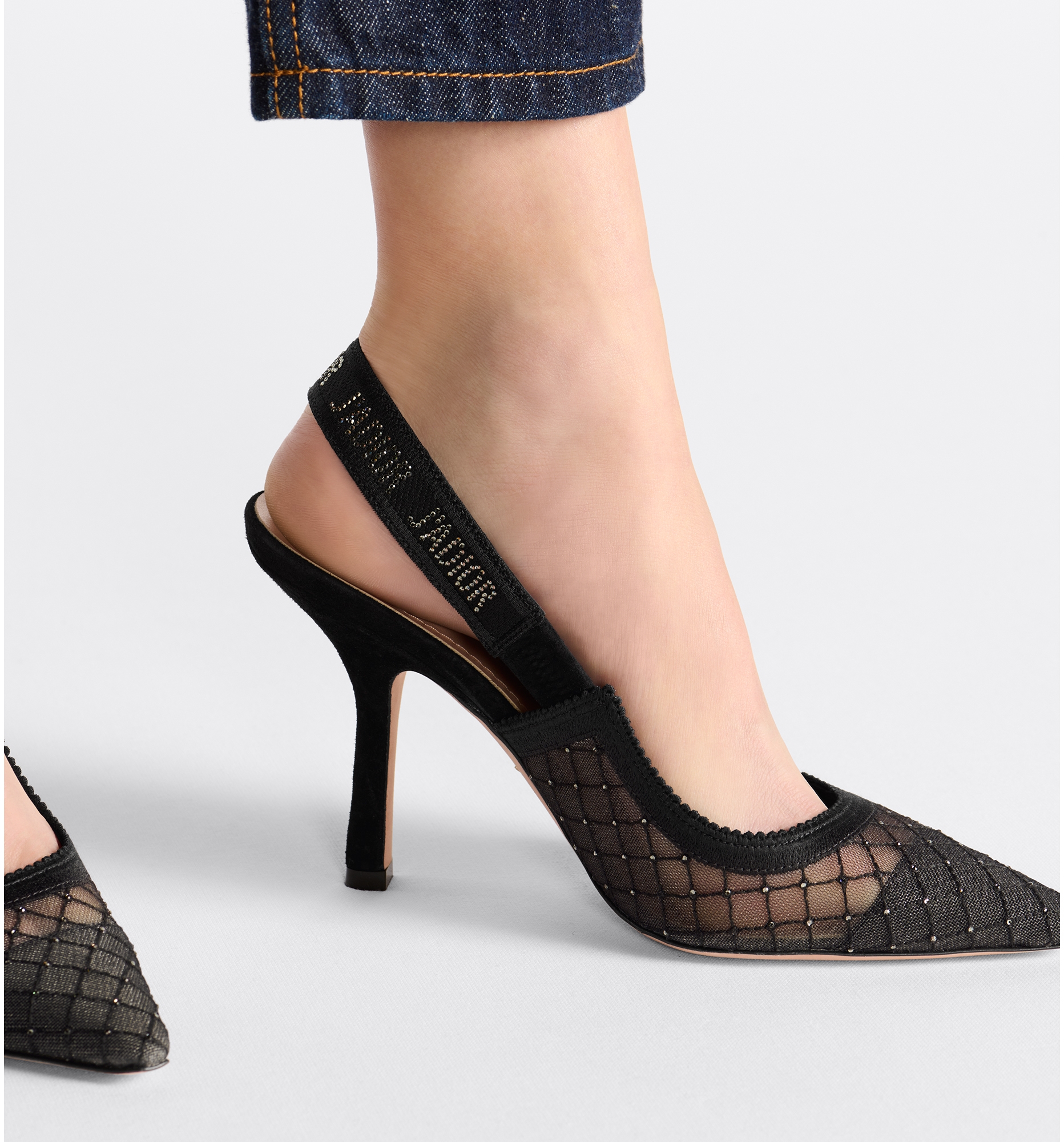 Dior mesh slingback cheap