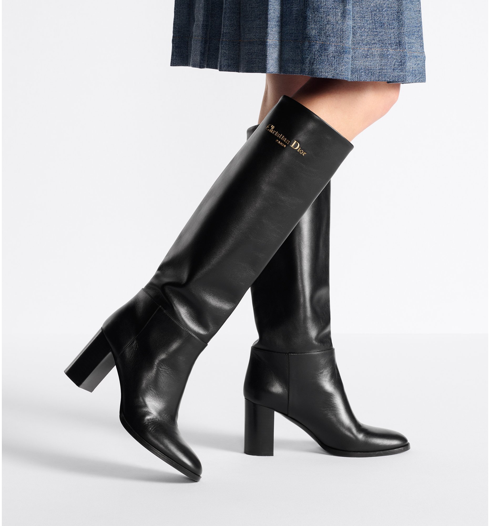 Dior knee high boots deals