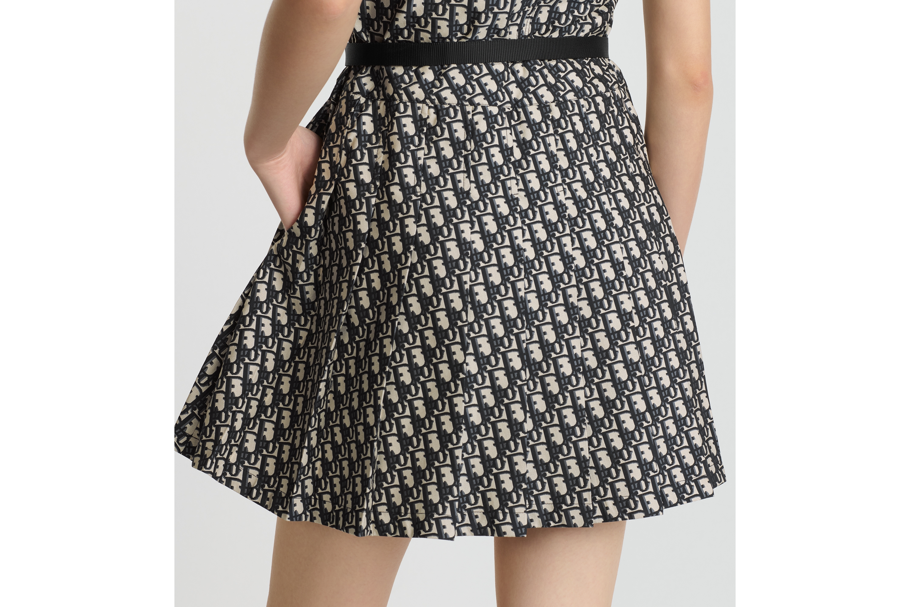 Pleated Short Dress