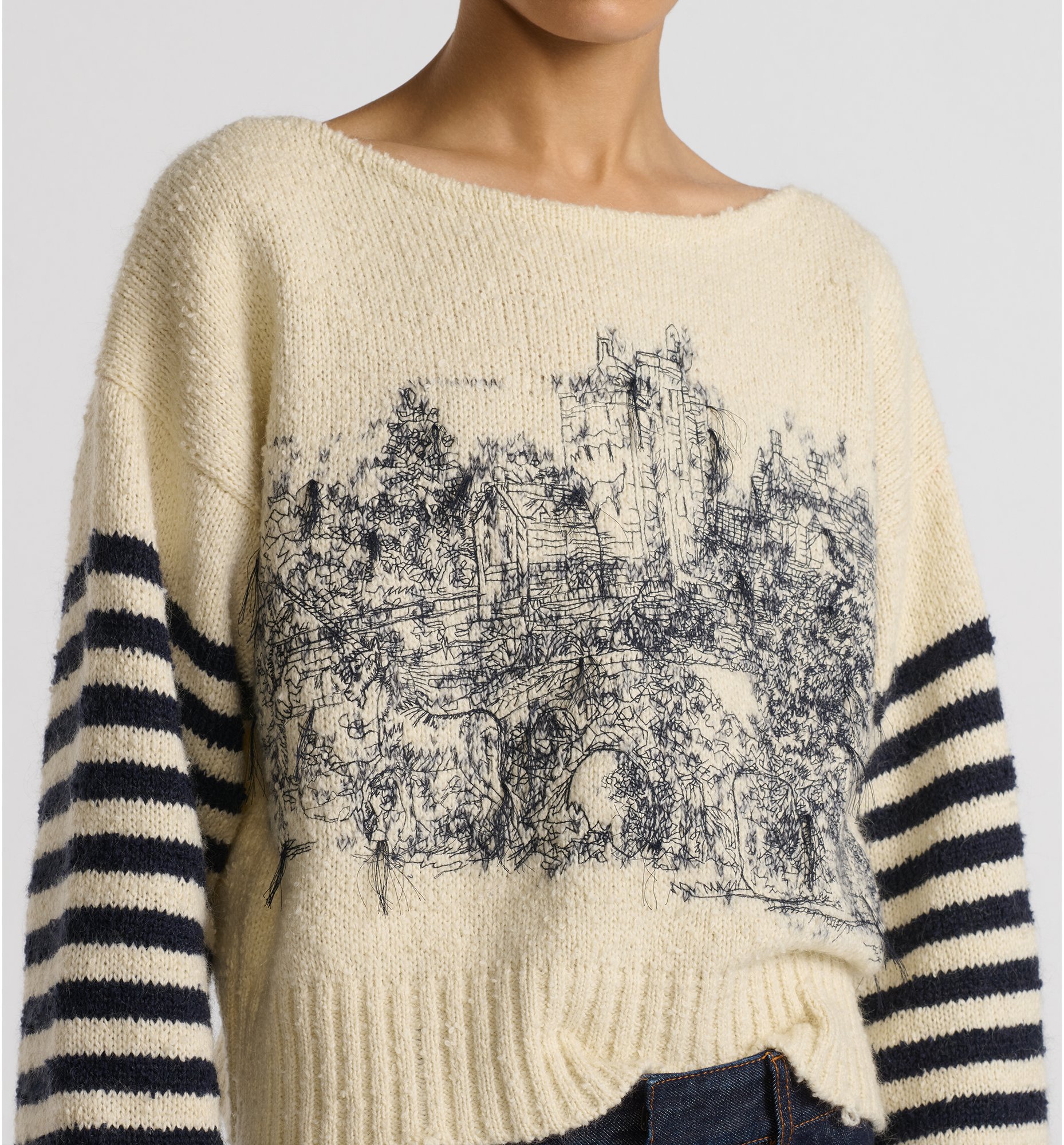 aria_look 刺繡毛衣 aria_wornViewCropped