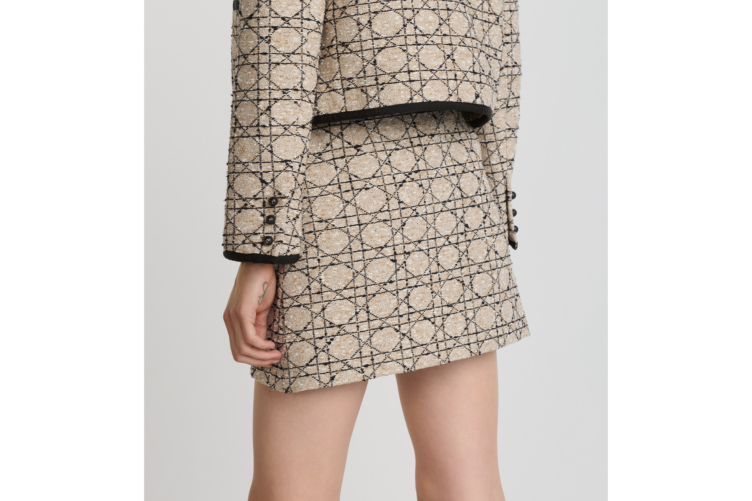 Macrocannage Miniskirt