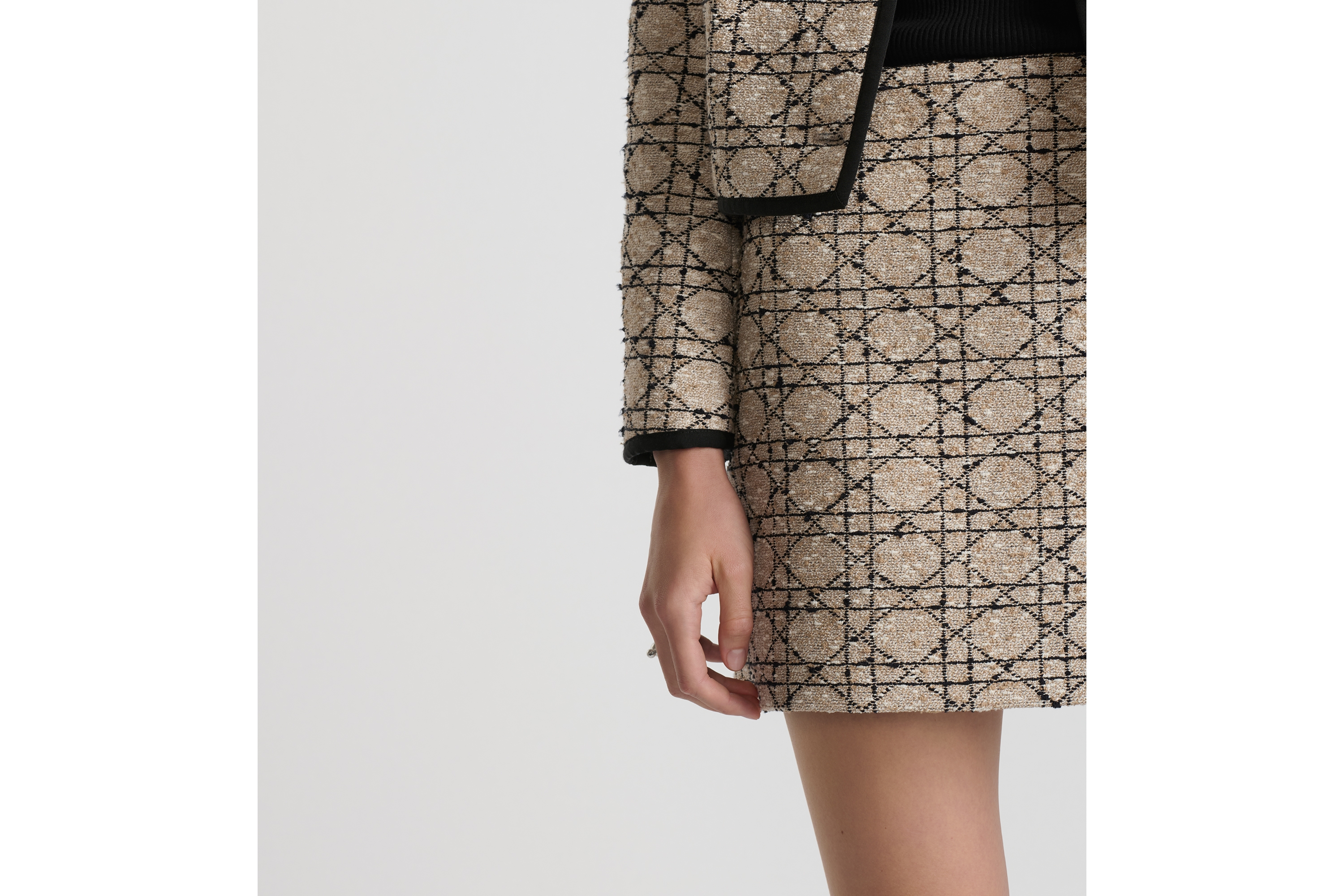 look_image_alt_prefix ミニスカート カナージュ コットンブレンド ツイード E11