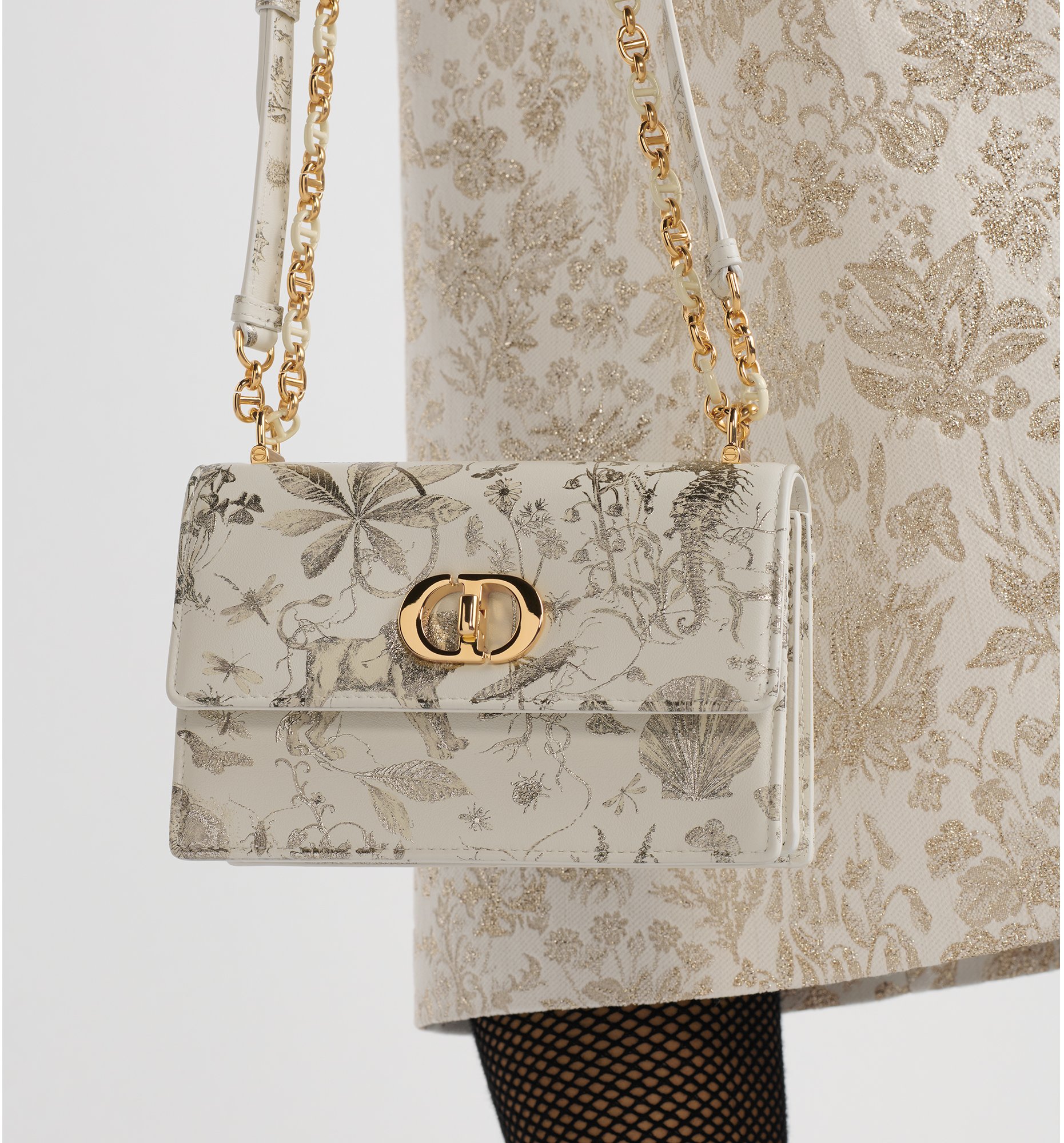 CD Miss Caro 17 Bag White Calfskin 226494