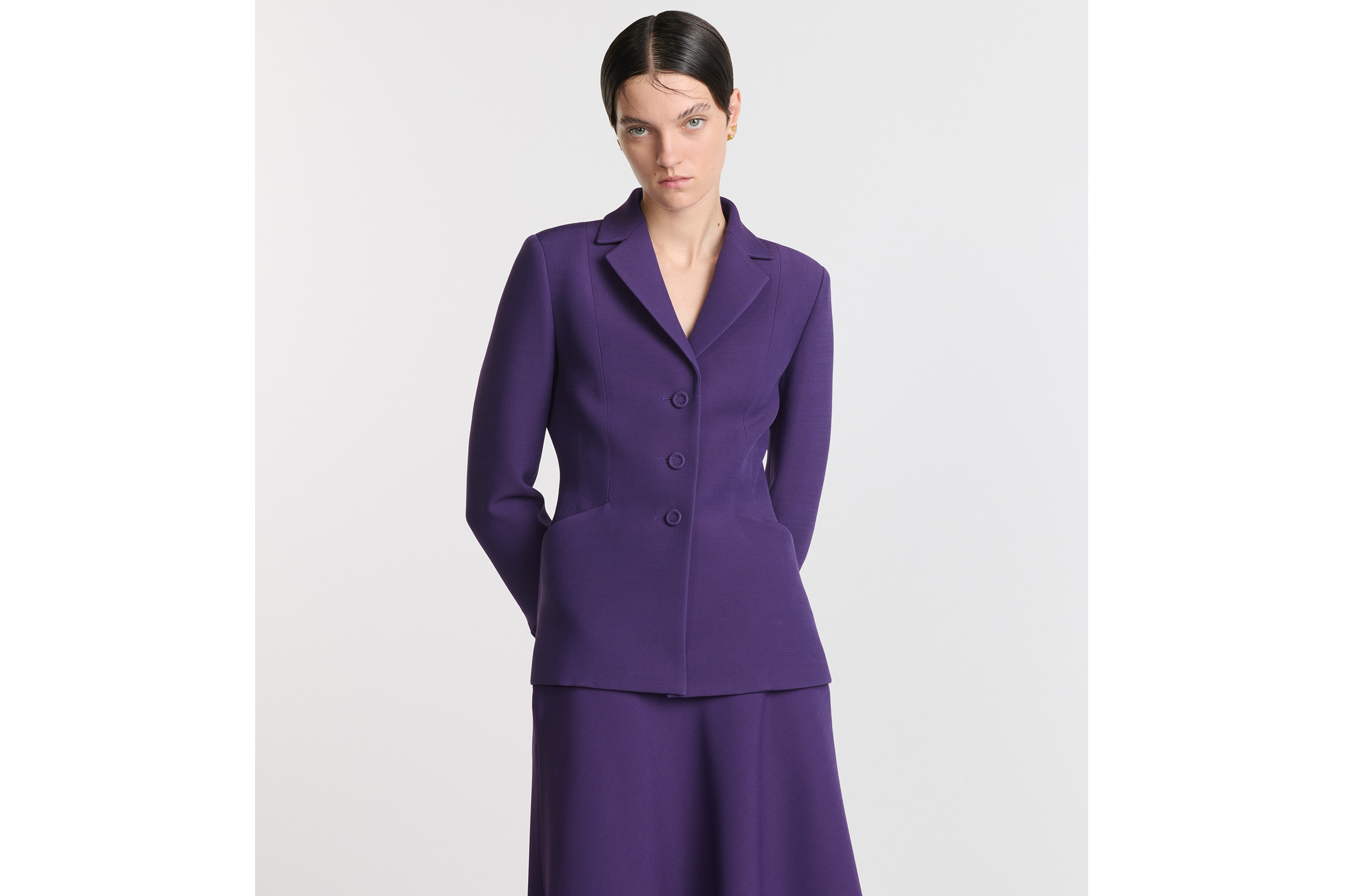 look_image_alt_prefix 30 Montaigne 바 재킷 바이올렛 울 실크 E04