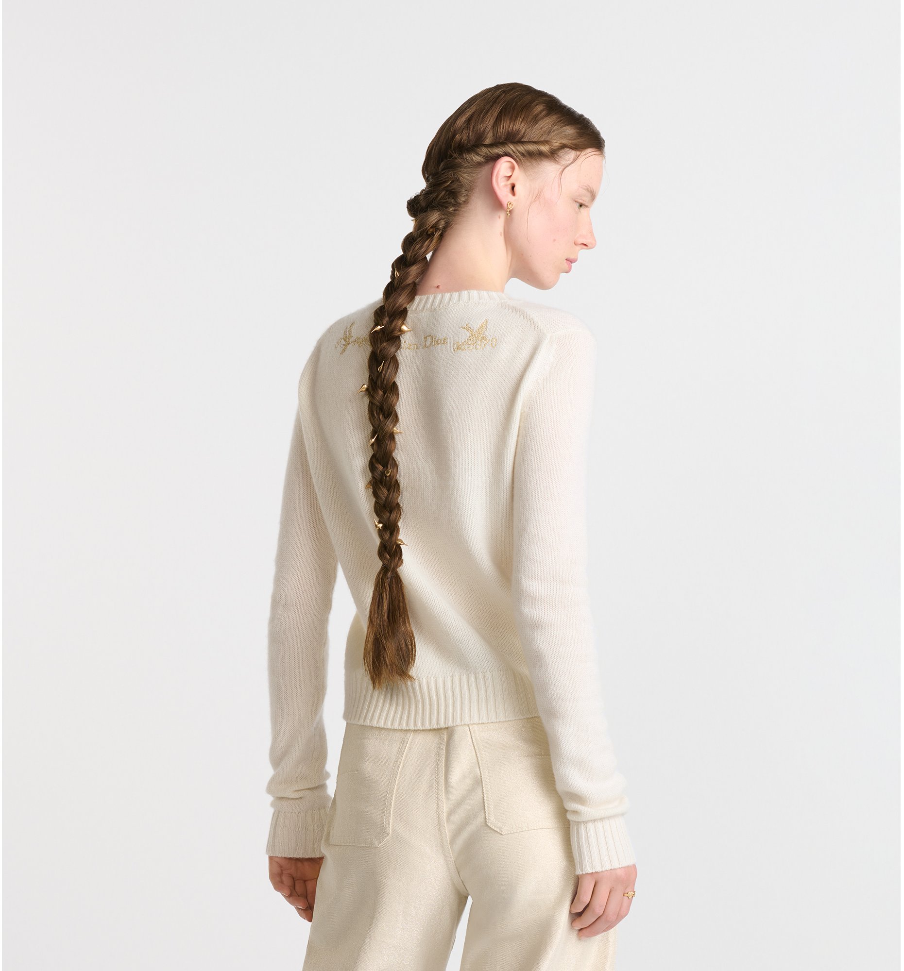 aria_look Pull brodé Dioramour Vue de dessus