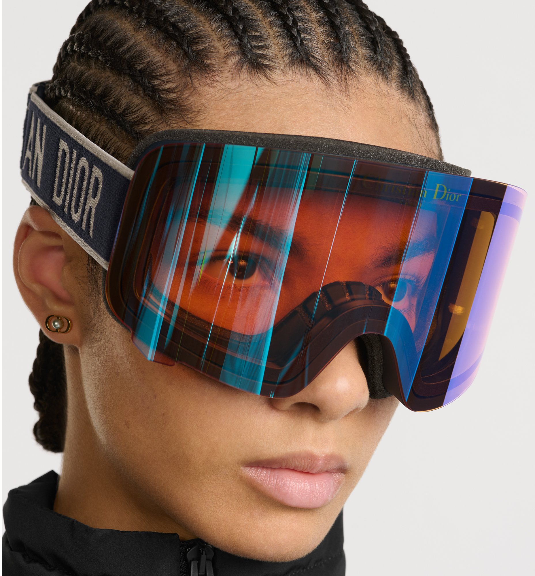 DiorAlps M3U Maschera da sci blu opaco DIOR