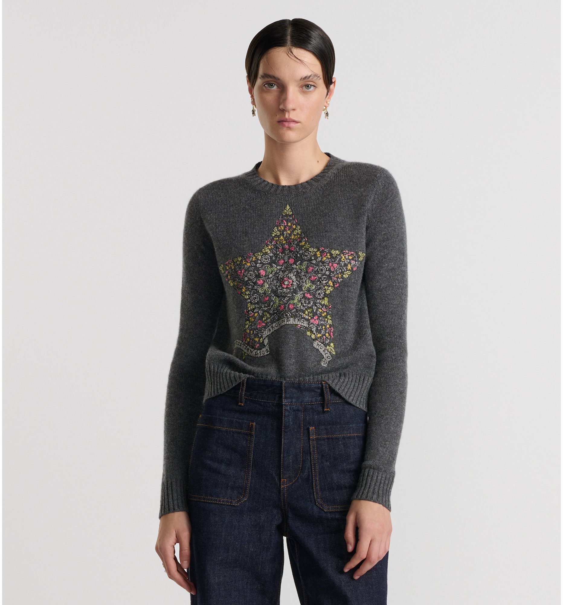 aria_look 刺繡毛衣 aria_threeQuarterOpenedView
