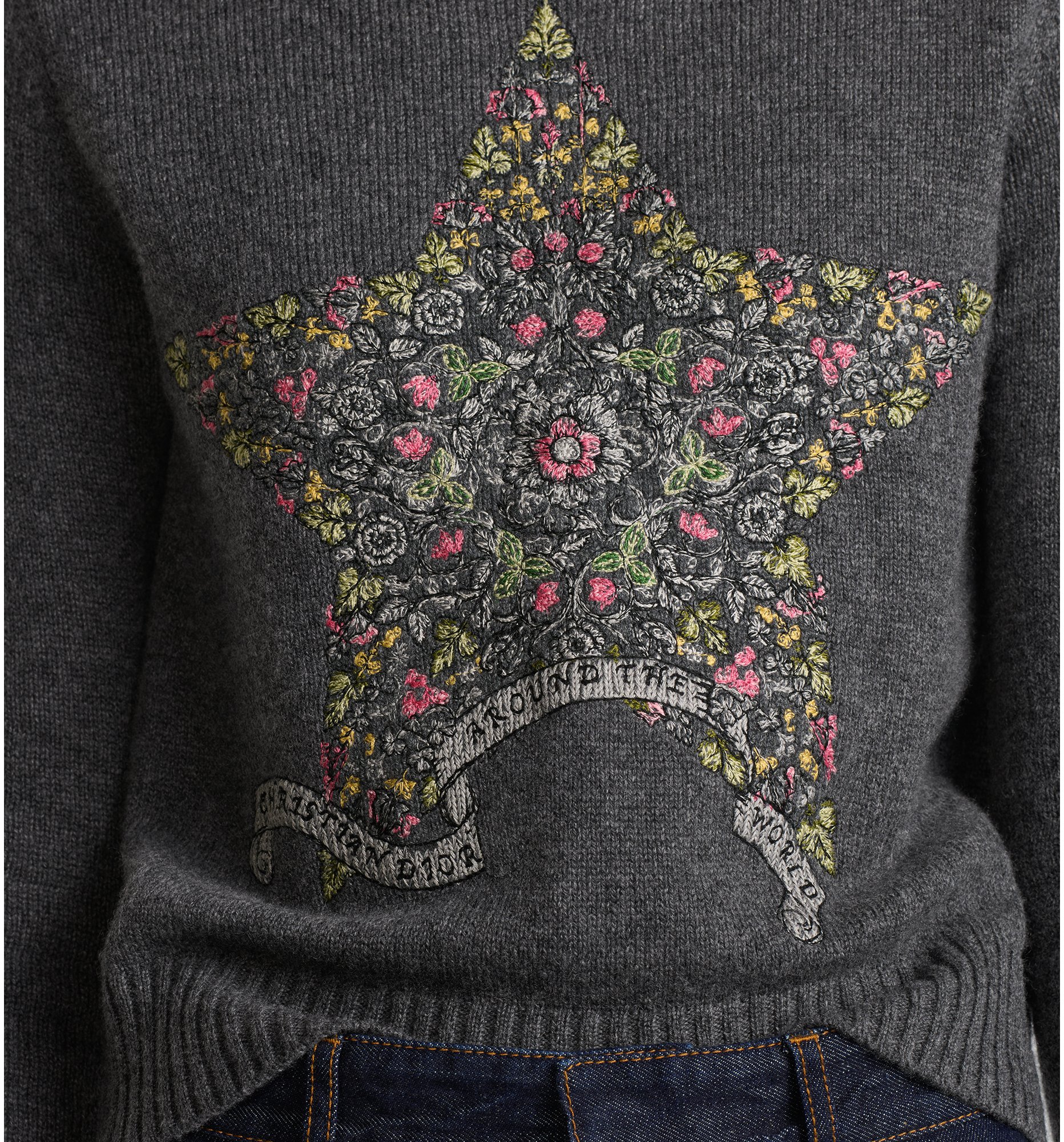 aria_look 刺繡毛衣 aria_wornView