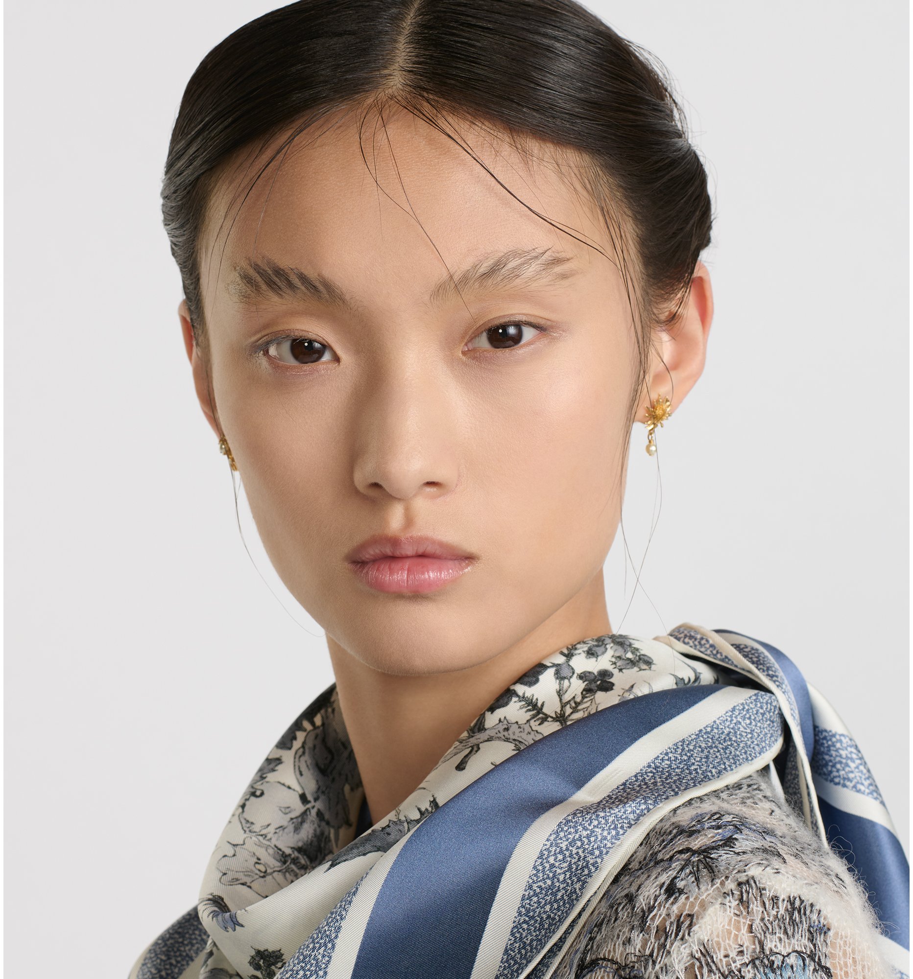 aria_look Dior Chardons 90 Square Scarf Worn view cropped