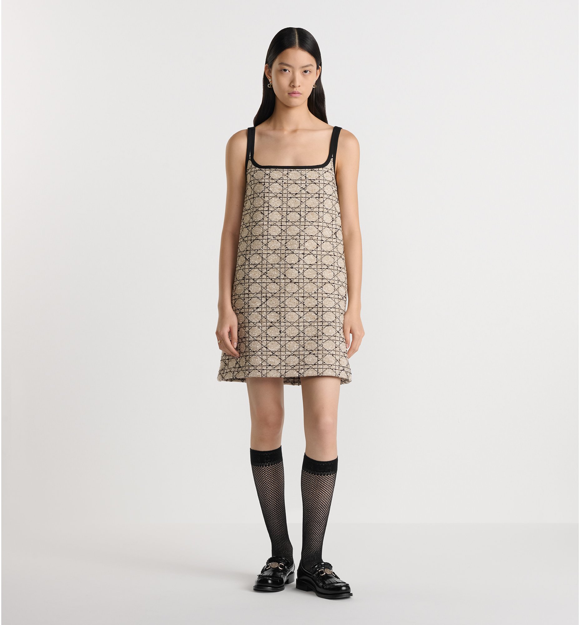aria_look Short Flared Cannage Dress Front view