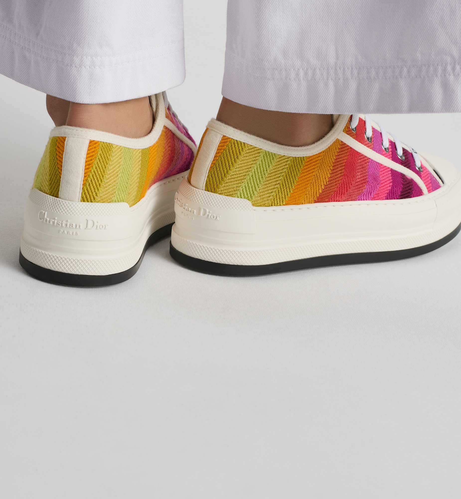 Miss Dior Walk'n'Dior Platform Sneaker Multicolor Cotton Miss Dior Walk'n'Dior Platform Sneaker Multicolor Cotton