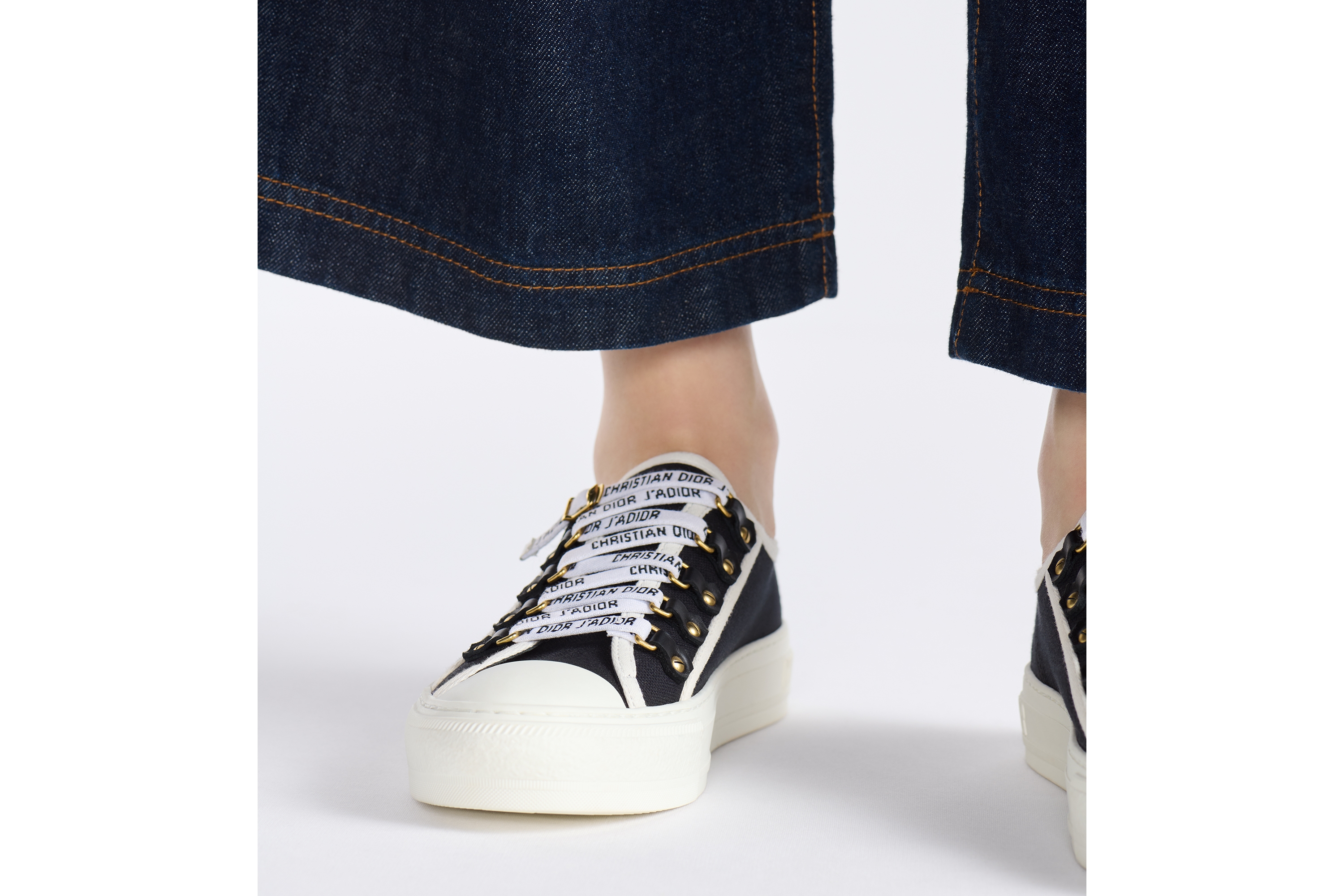 Look Walk'n'Dior Sneaker Black Cotton Canvas E14