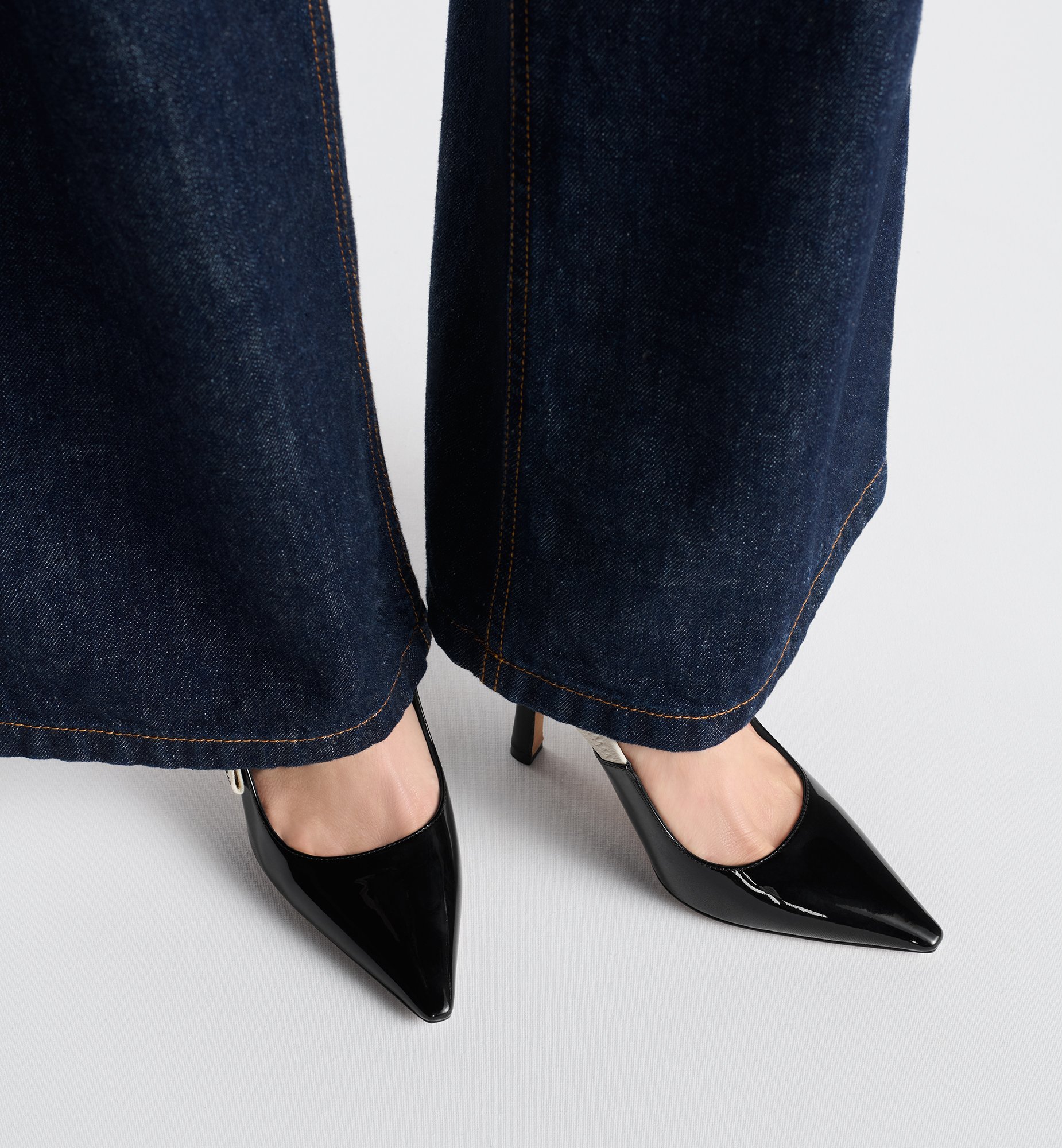 J'Adior Slingback Pump Black Patent Calfskin | DIOR J'Adior Slingback Pump Black Patent Calfskin | DIOR