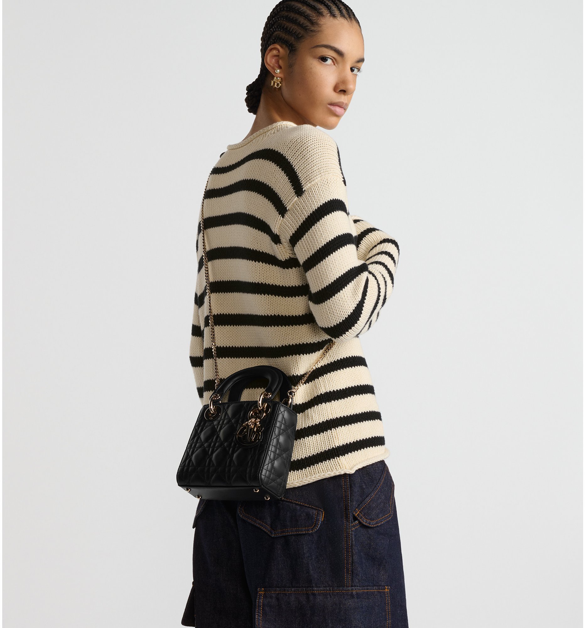Small lady dior handbag top