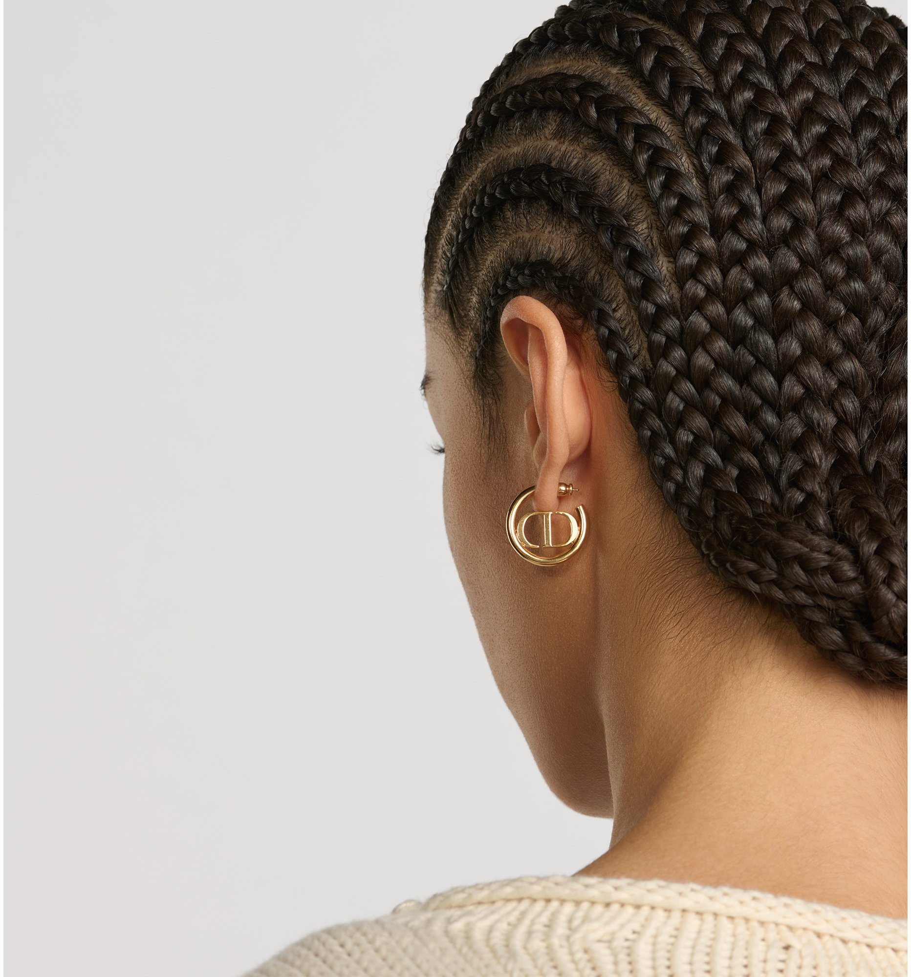 ディオール ピアス DIOR 30 MONTAIGNE EARRINGS メタル ピアス GOLD/Dusty Ivory ゴールド/ホワイト系 -  LA MON