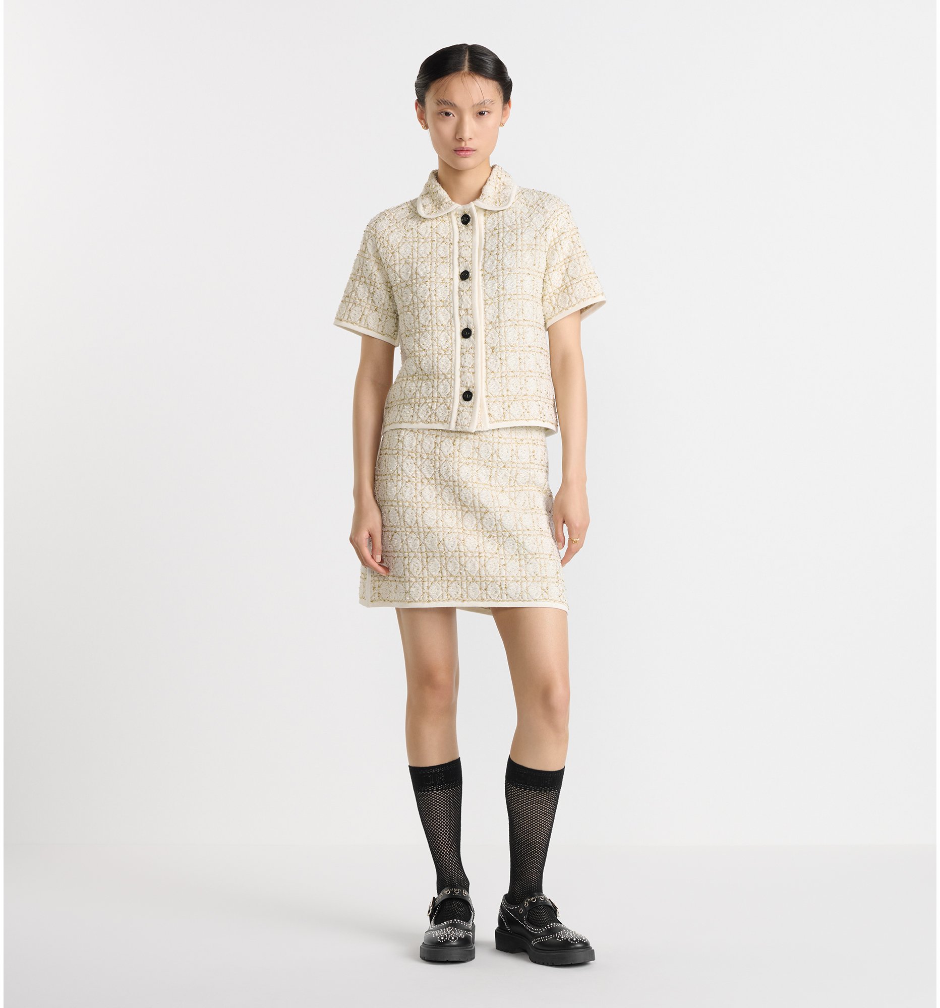 aria_look Dior Or Cannage Miniskirt Front view