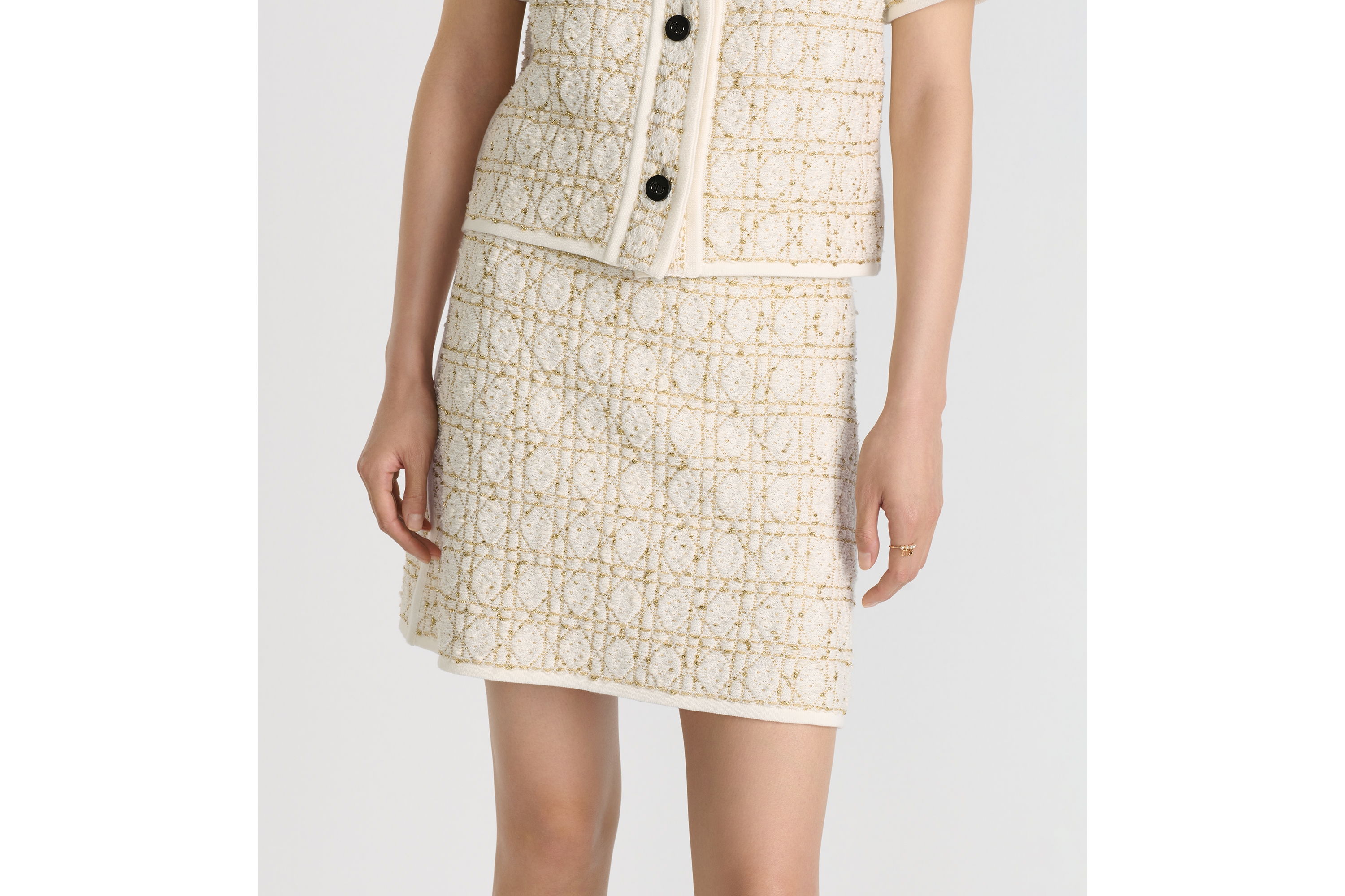 Dior Or Cannage Miniskirt