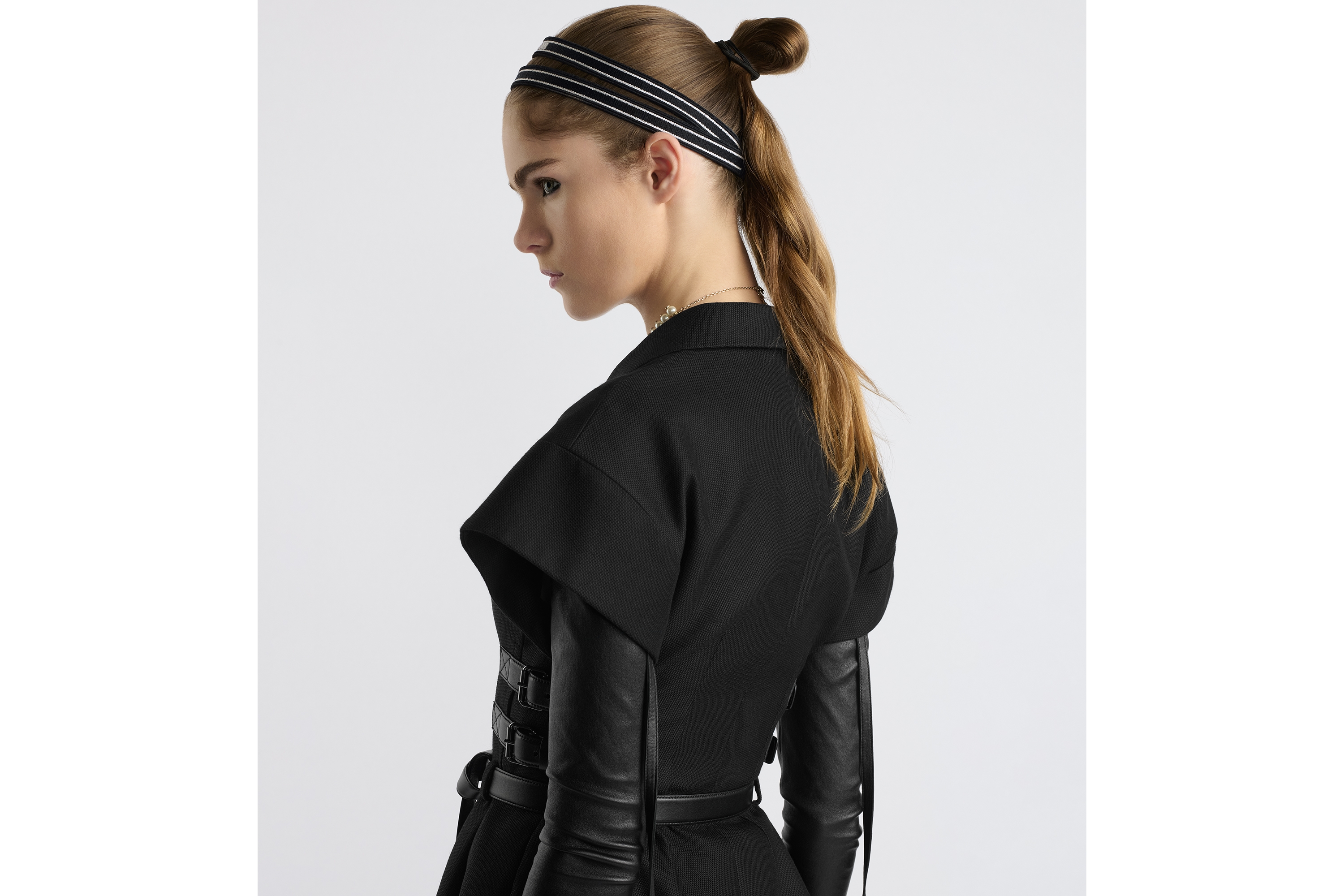 Short-Sleeved Belted Jacket