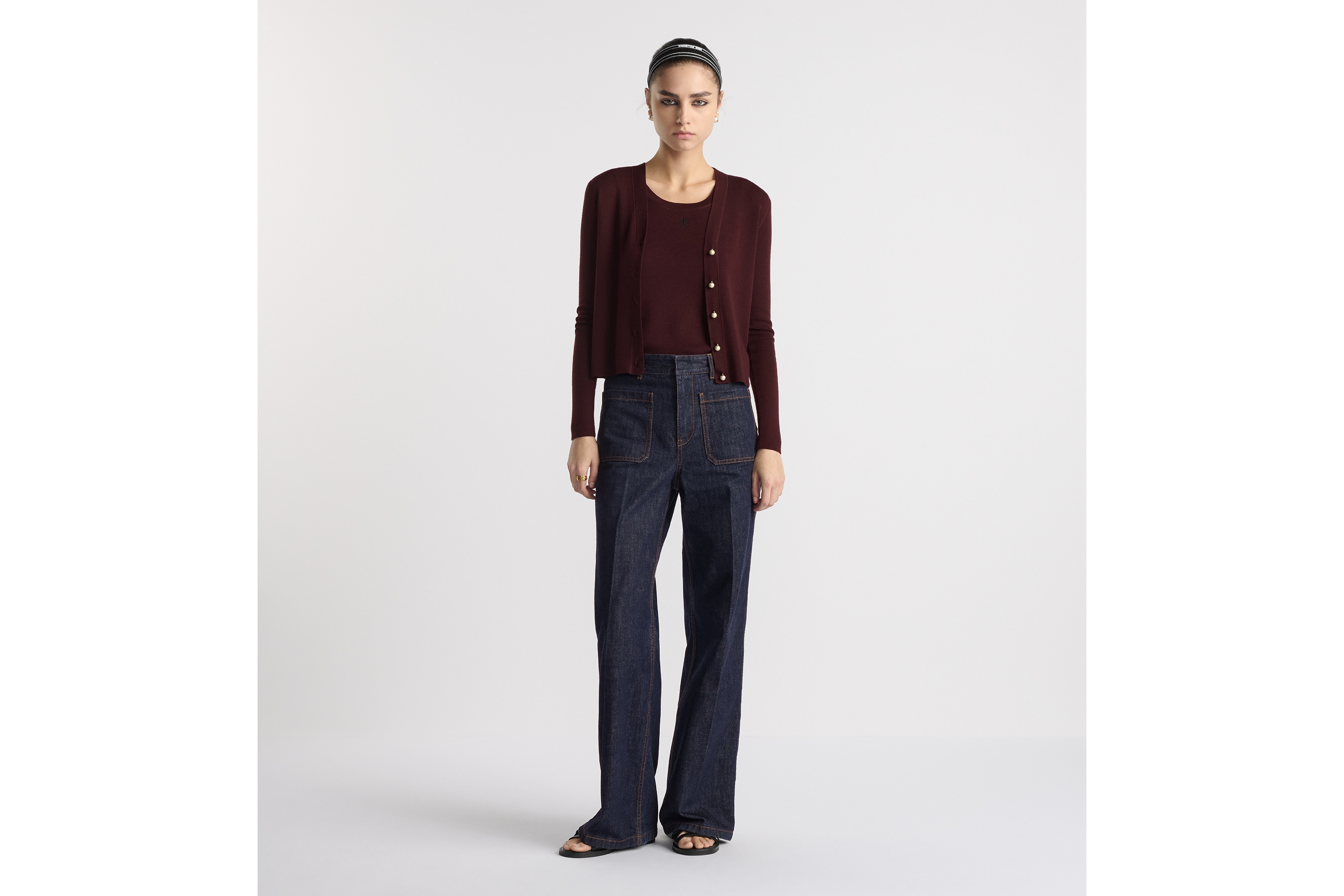 Twinset Plum Cashmere and Silk Knit | DIOR