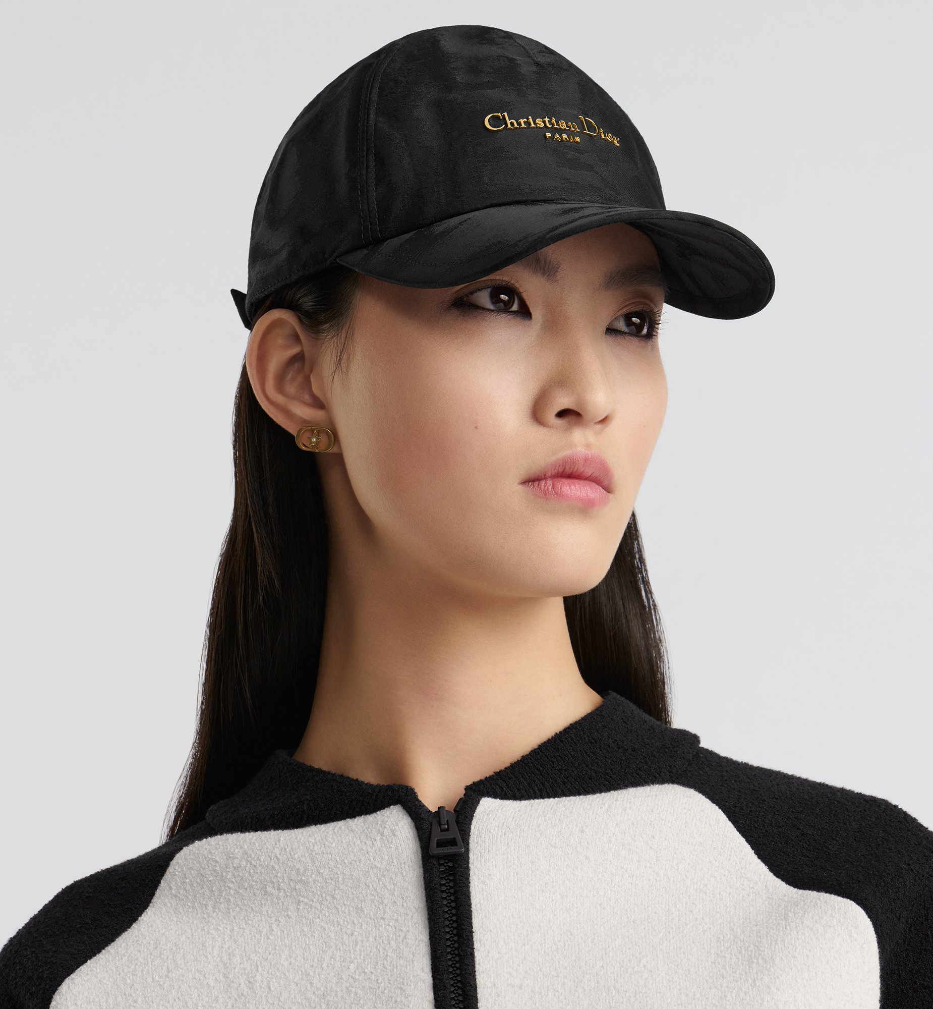 D-Player Cap Black Technical Moiré | DIOR D-Player Cap Black Technical Moiré | DIOR