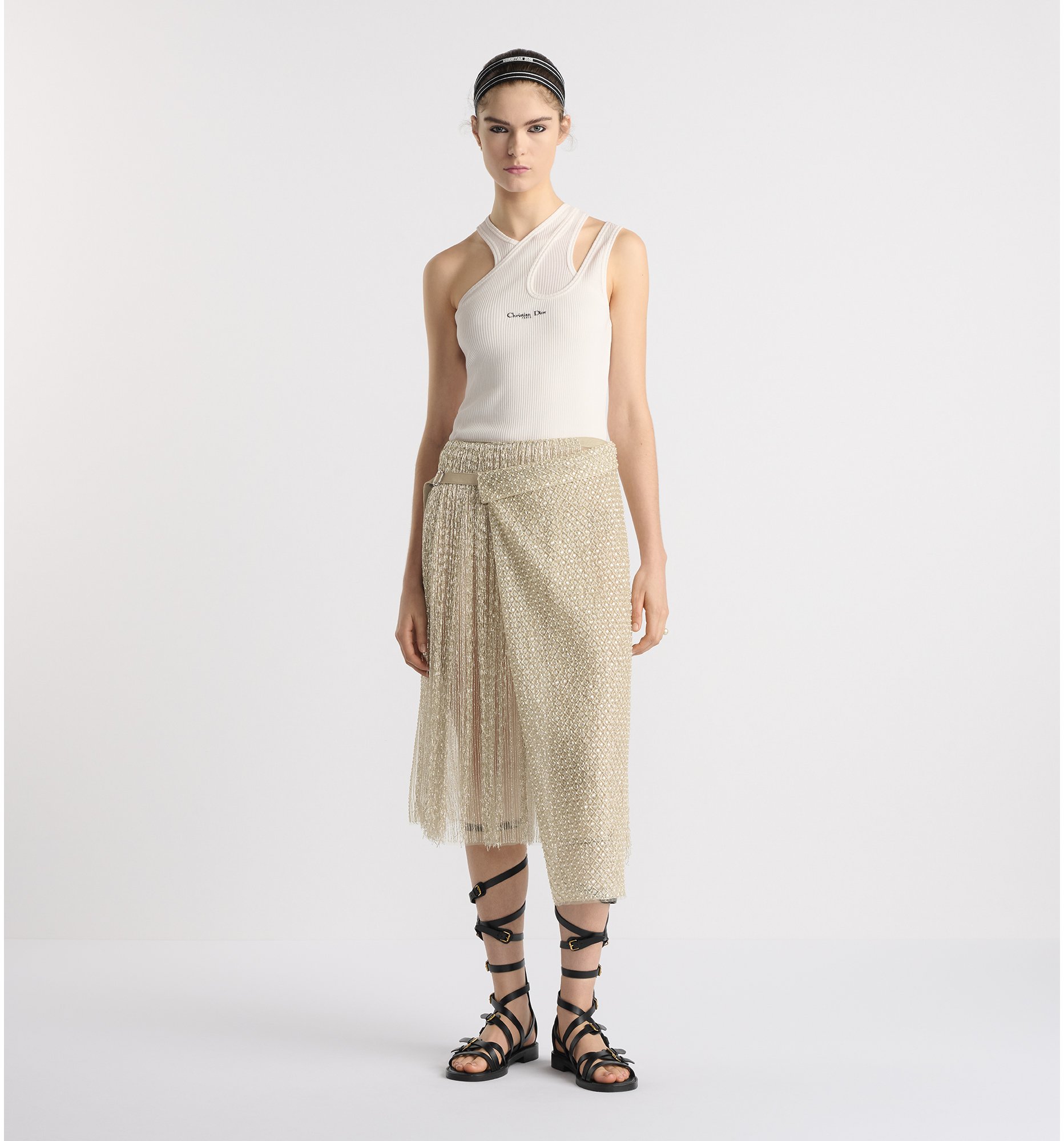aria_look Asymmetric Tank Top Front view