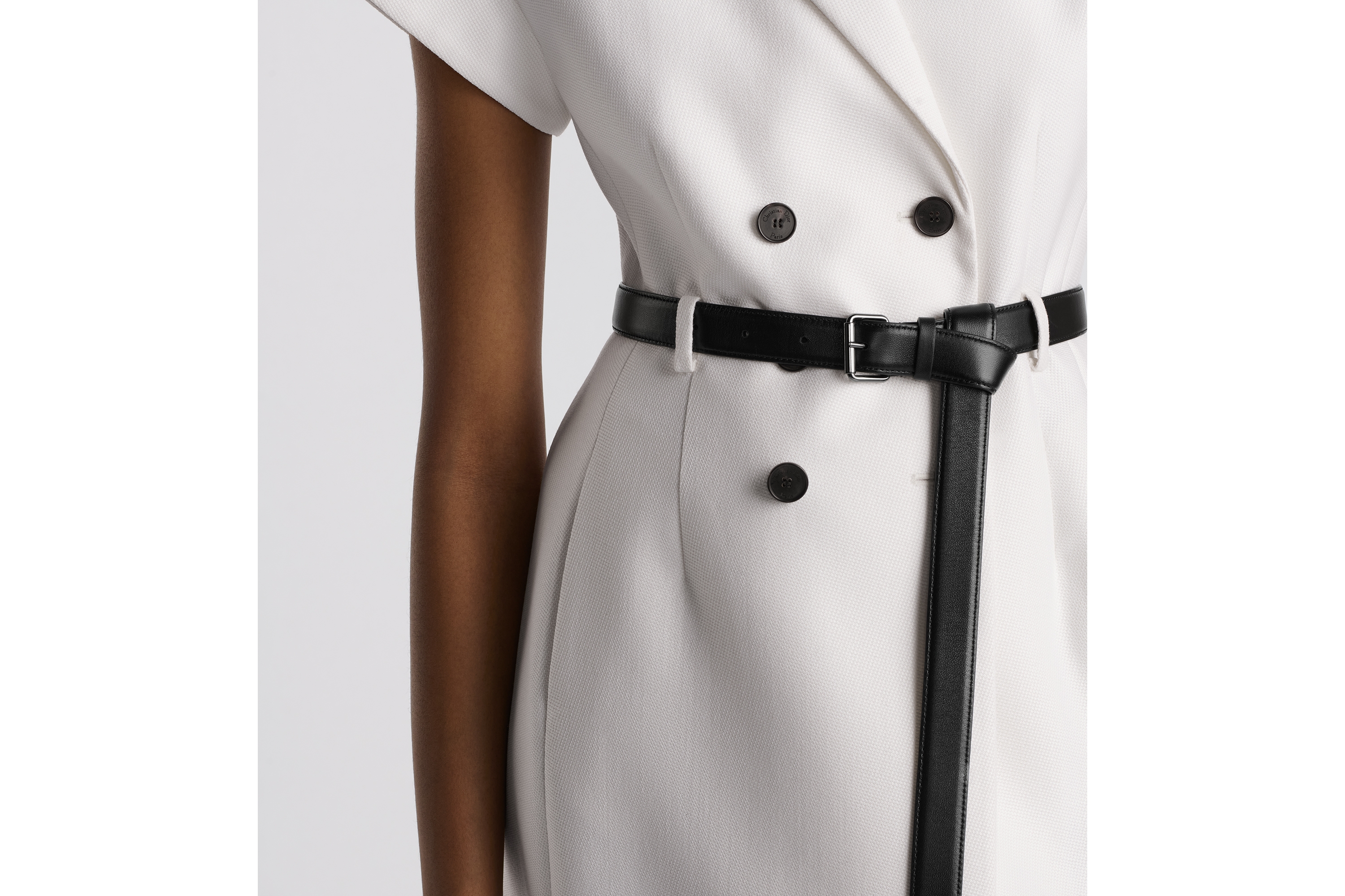 Mid-Length Belted Dress