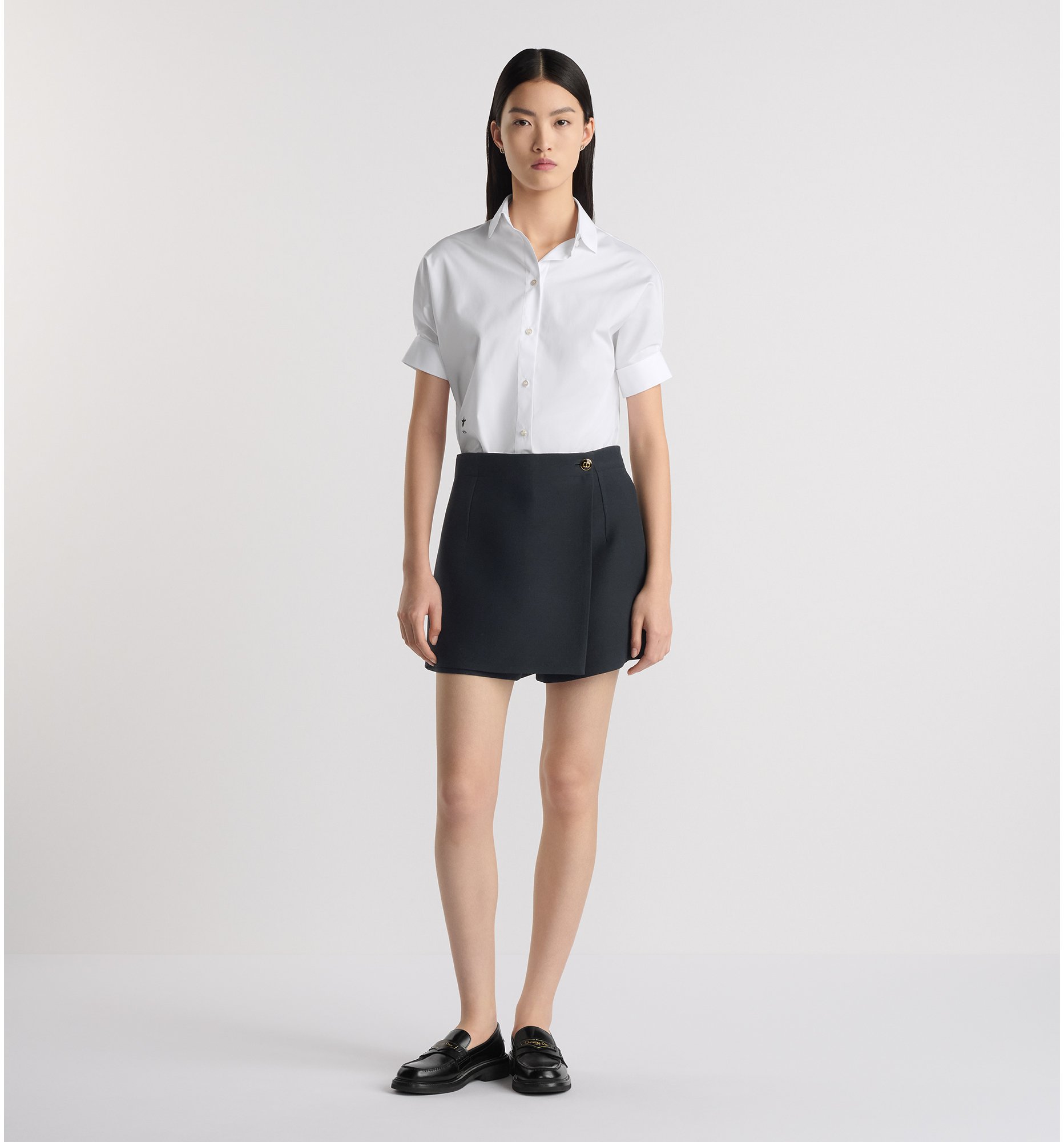 aria_look 泡泡袖女裝襯衫 aria_frontView