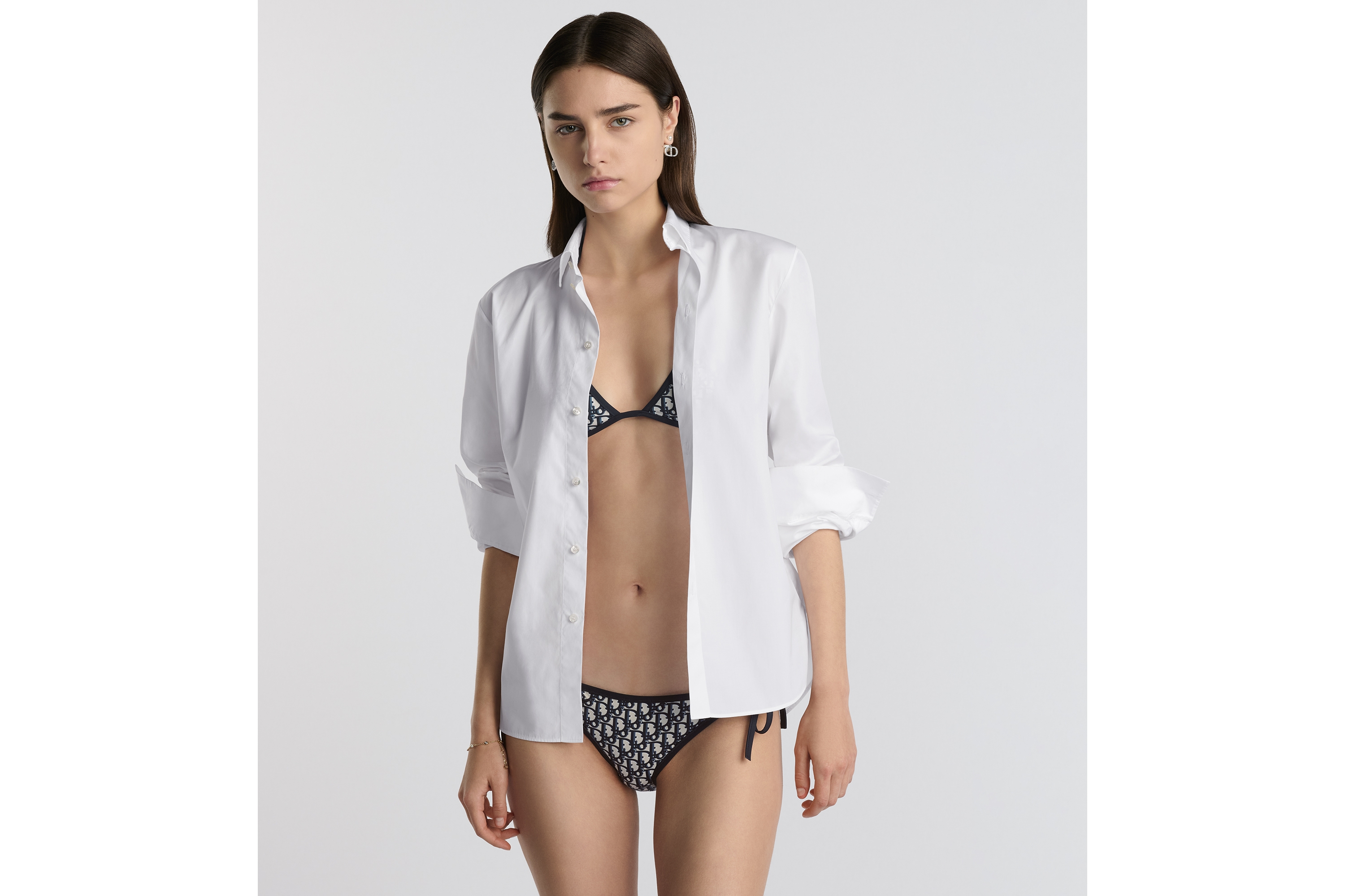 look_image_alt_prefix Bikinioberteil Dior Oblique Funktionsstoff in Blau E04