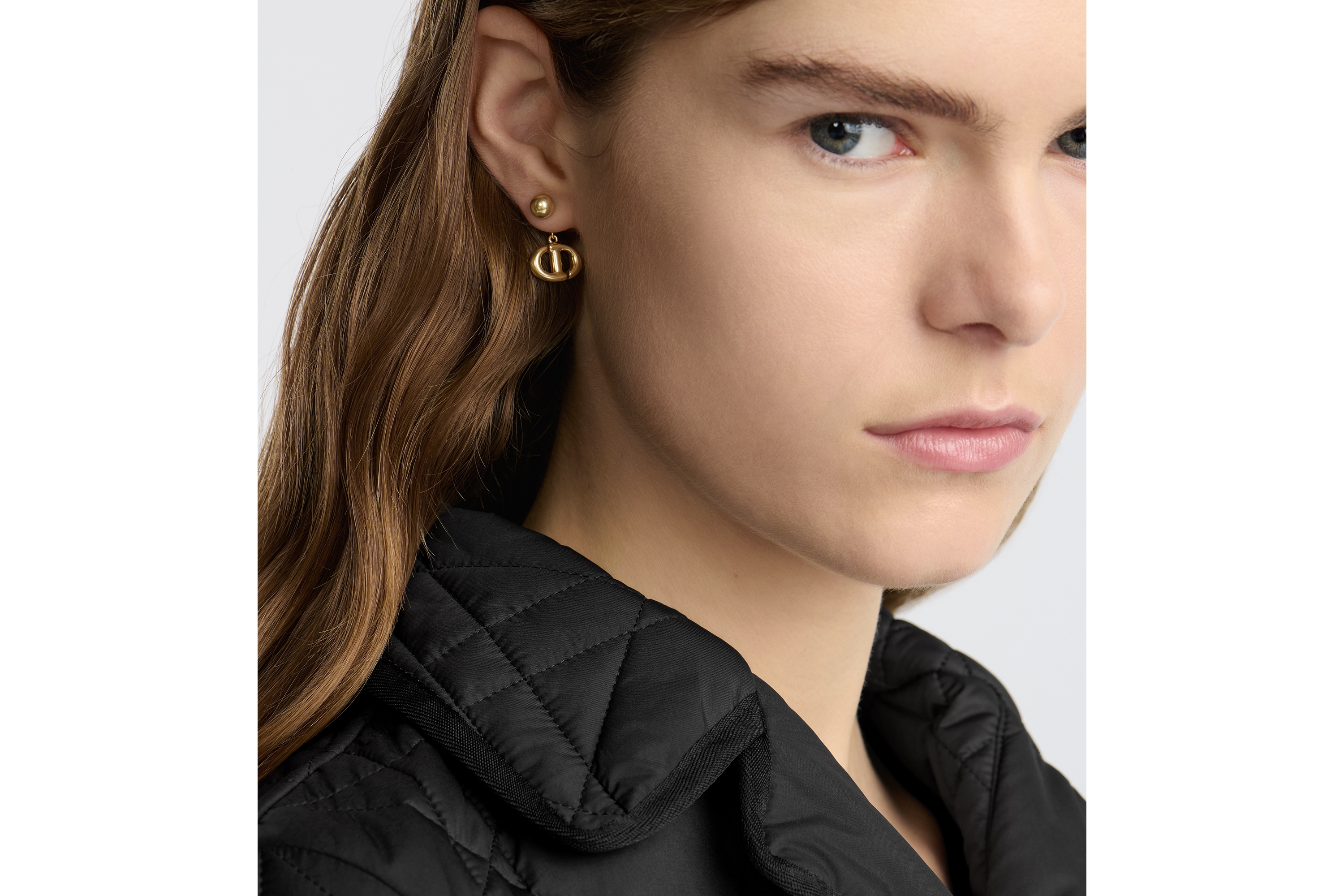 DIOR ディオール CD スタッド ピアス 両耳 ゴールドトーンメタル 楽天