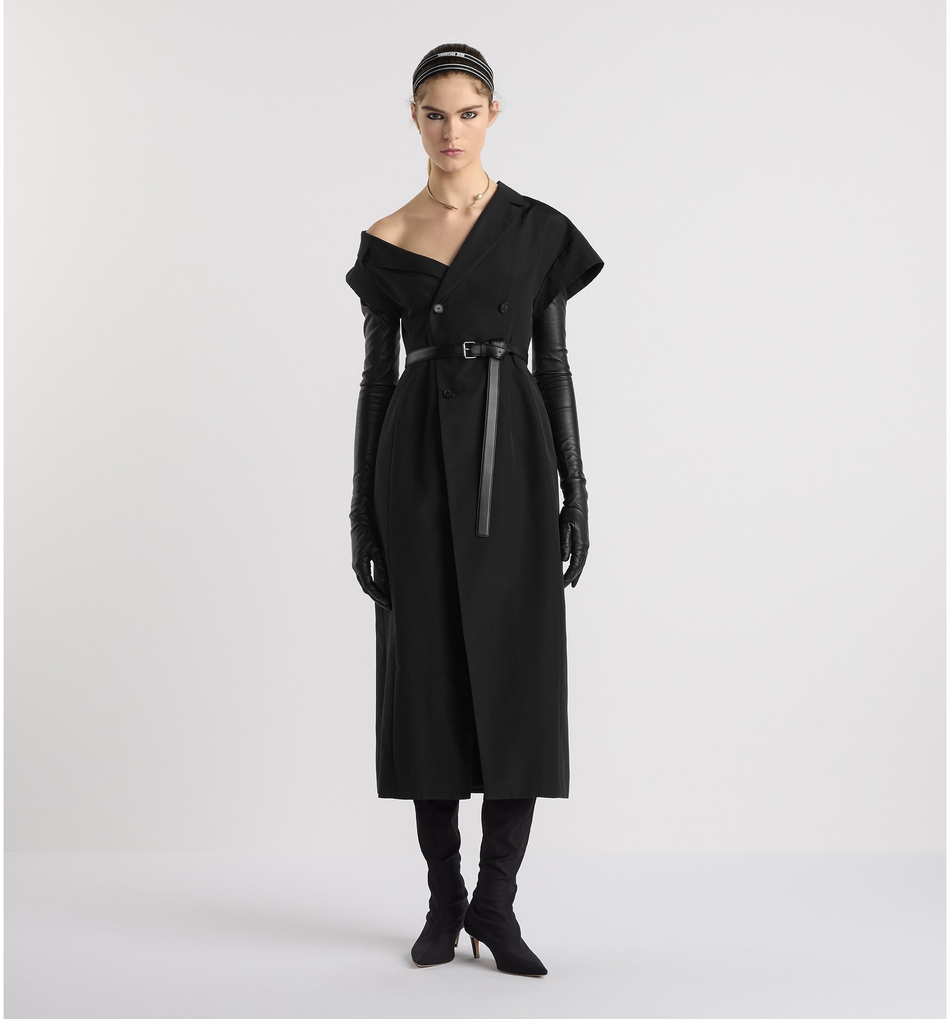 aria_look Robe mi-longue asymétrique Vue de face