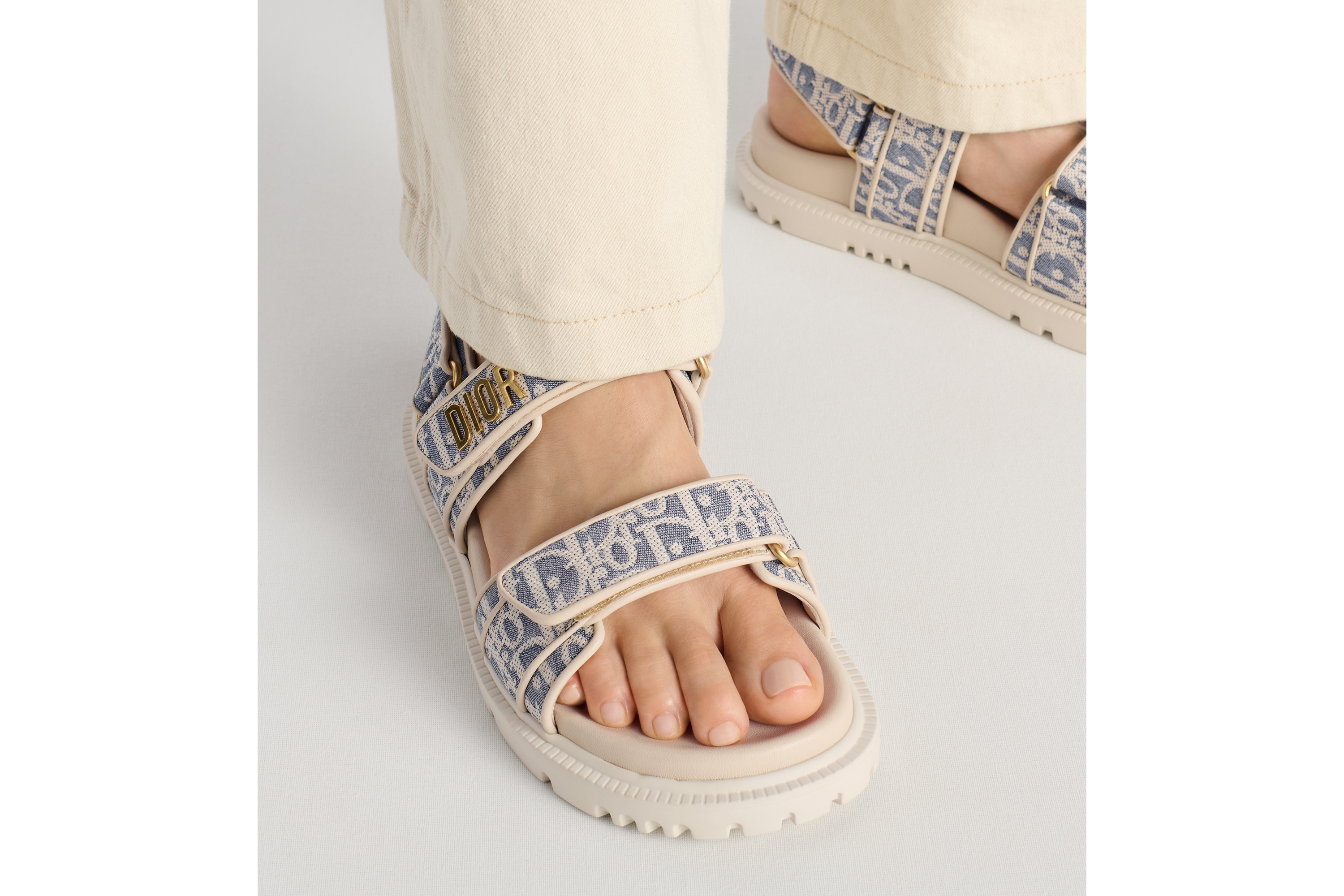 p*o様 Dior Alpha サンダル - ディオール オブリーク ジャカード Dior オブリーク ジャカード ディオールオム Dior Alpha