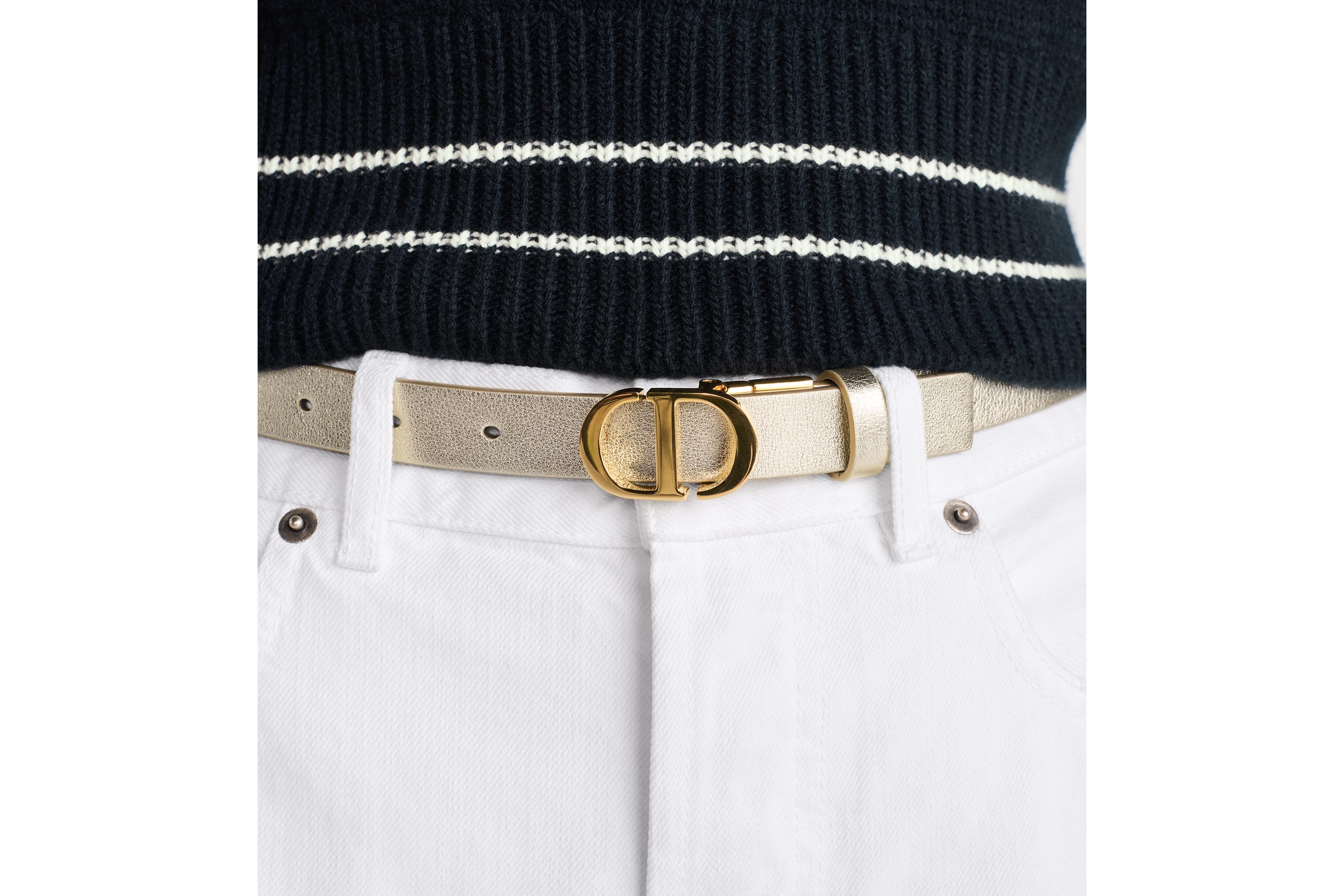 look_image_alt_prefix 30 Montaigne Wendegürtel Glattes Kalbsleder in Goldfarbe und Latte, 20 mm E13