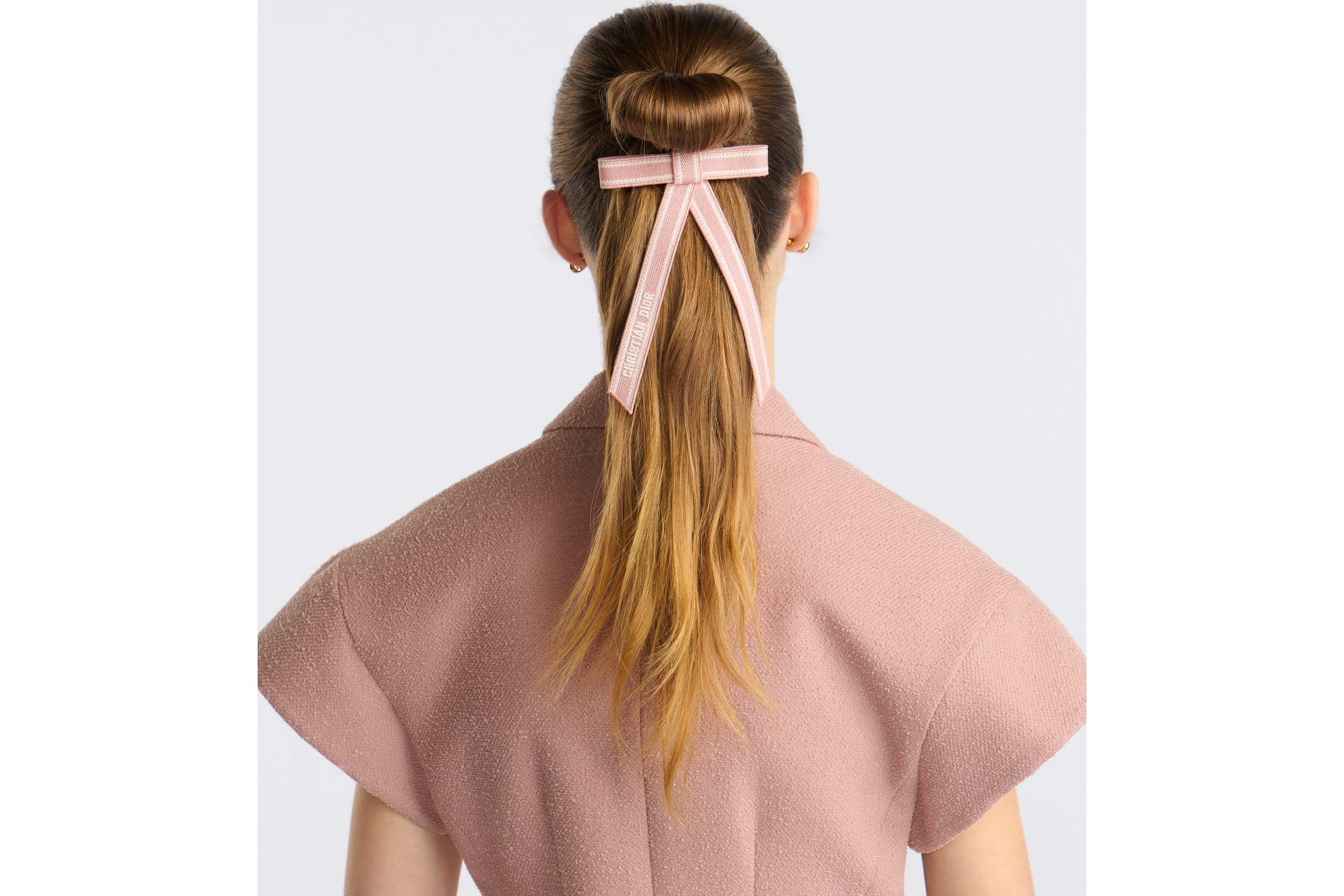 Christian Dior Embroidered Dior Twist Bow