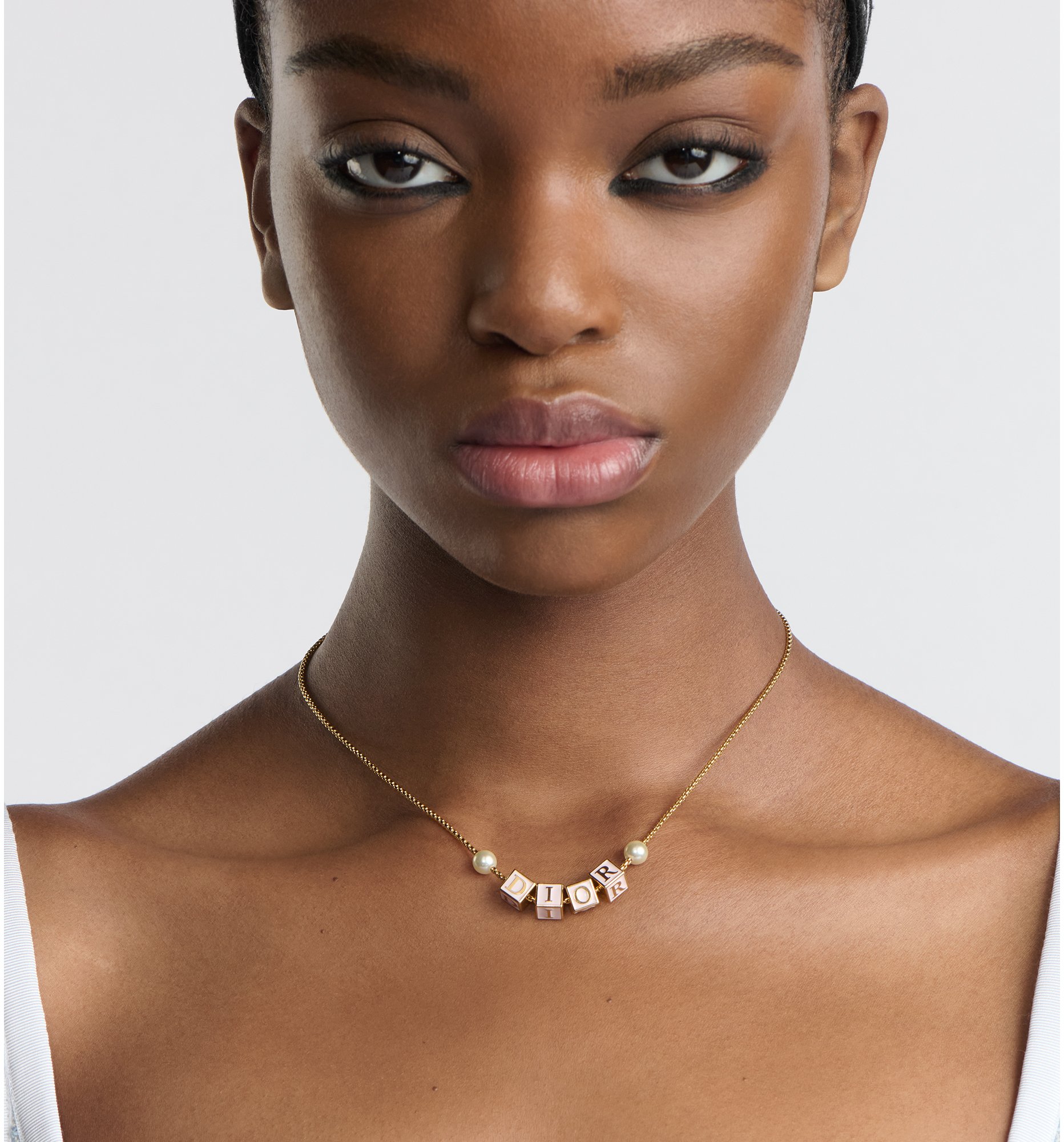 aria_look D-Dice Necklace Worn view cropped