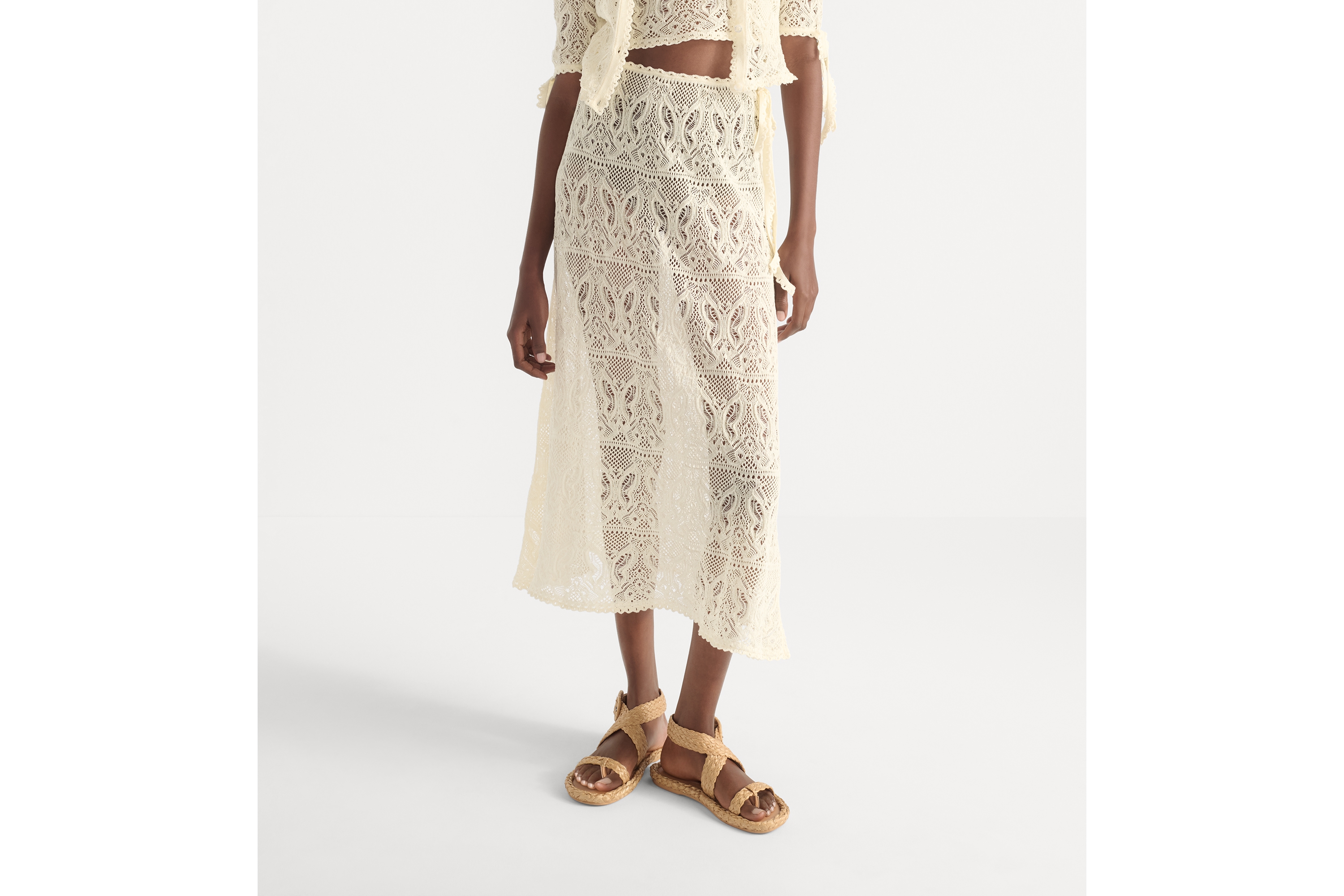 Dioriviera Mid-Length Flared Skirt