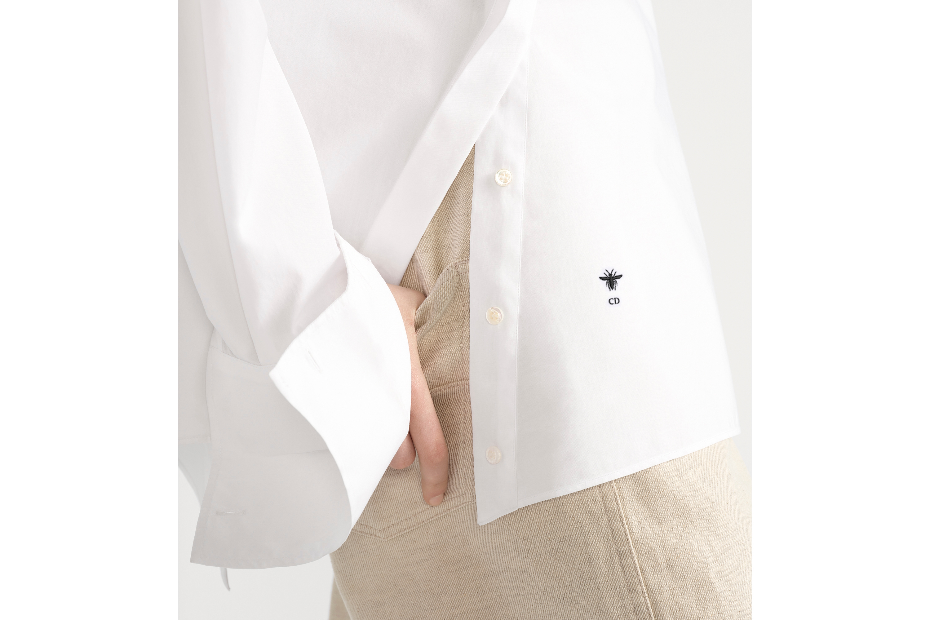 Blouse with Oblique Closure