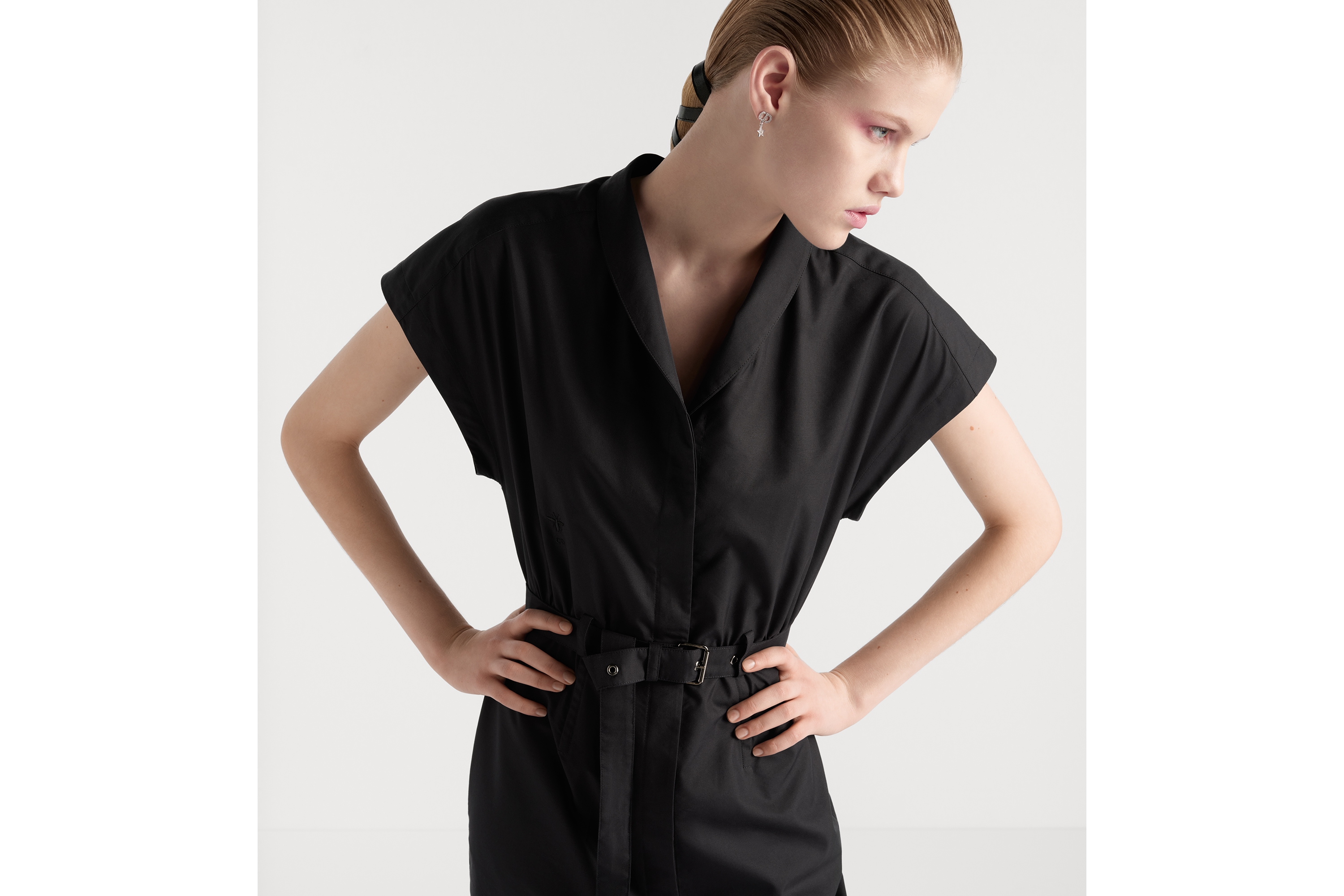 Mid-Length Belted Dress