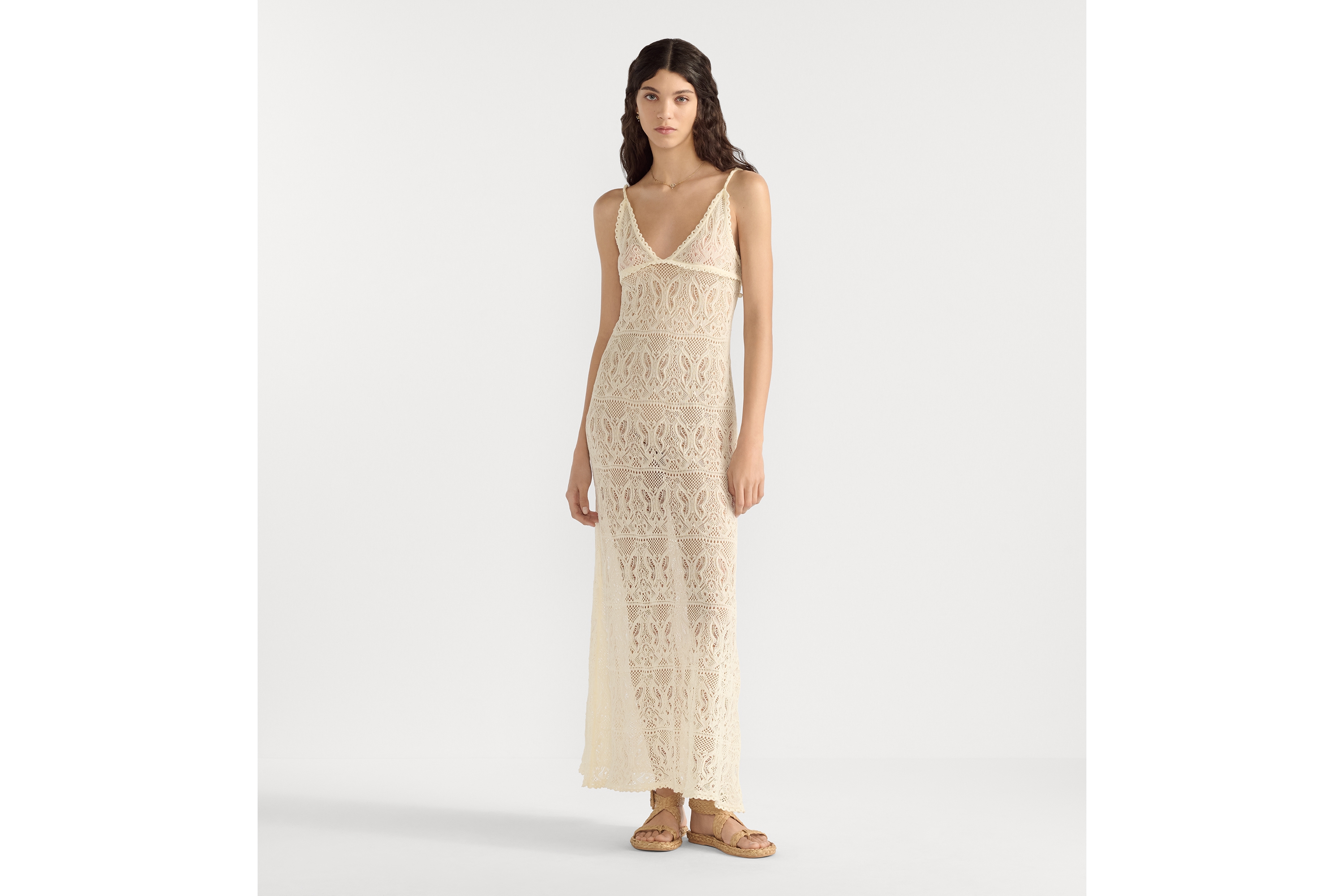 Le Nœud de Dior Necklace Gold-Finish Metal with White Resin Pearl