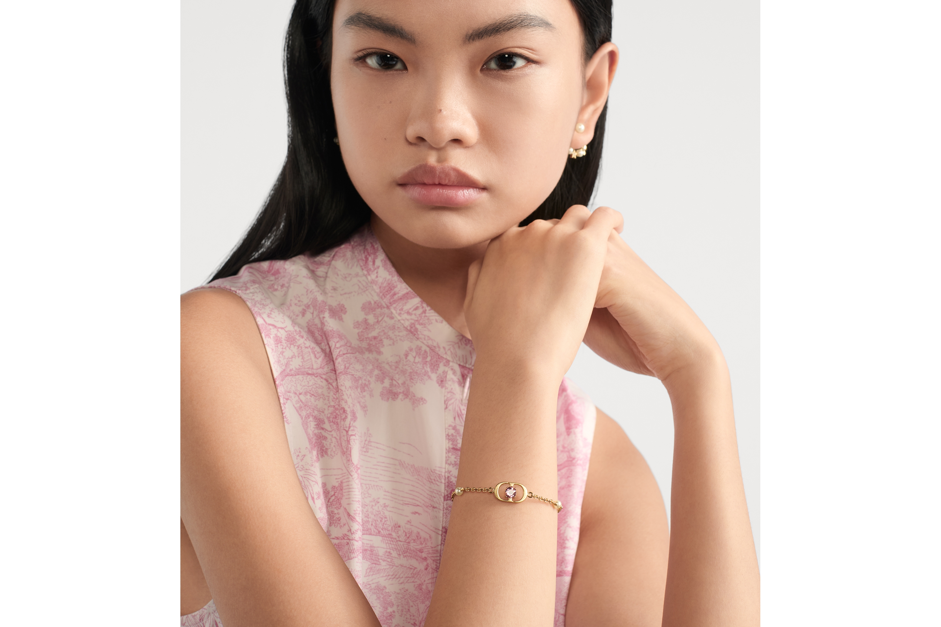 ディオール　Dior メタルレジンパールクリスタル　ブレスレット DIOR | Le Cœur de Dior ブレスレット メタル・レジンパール