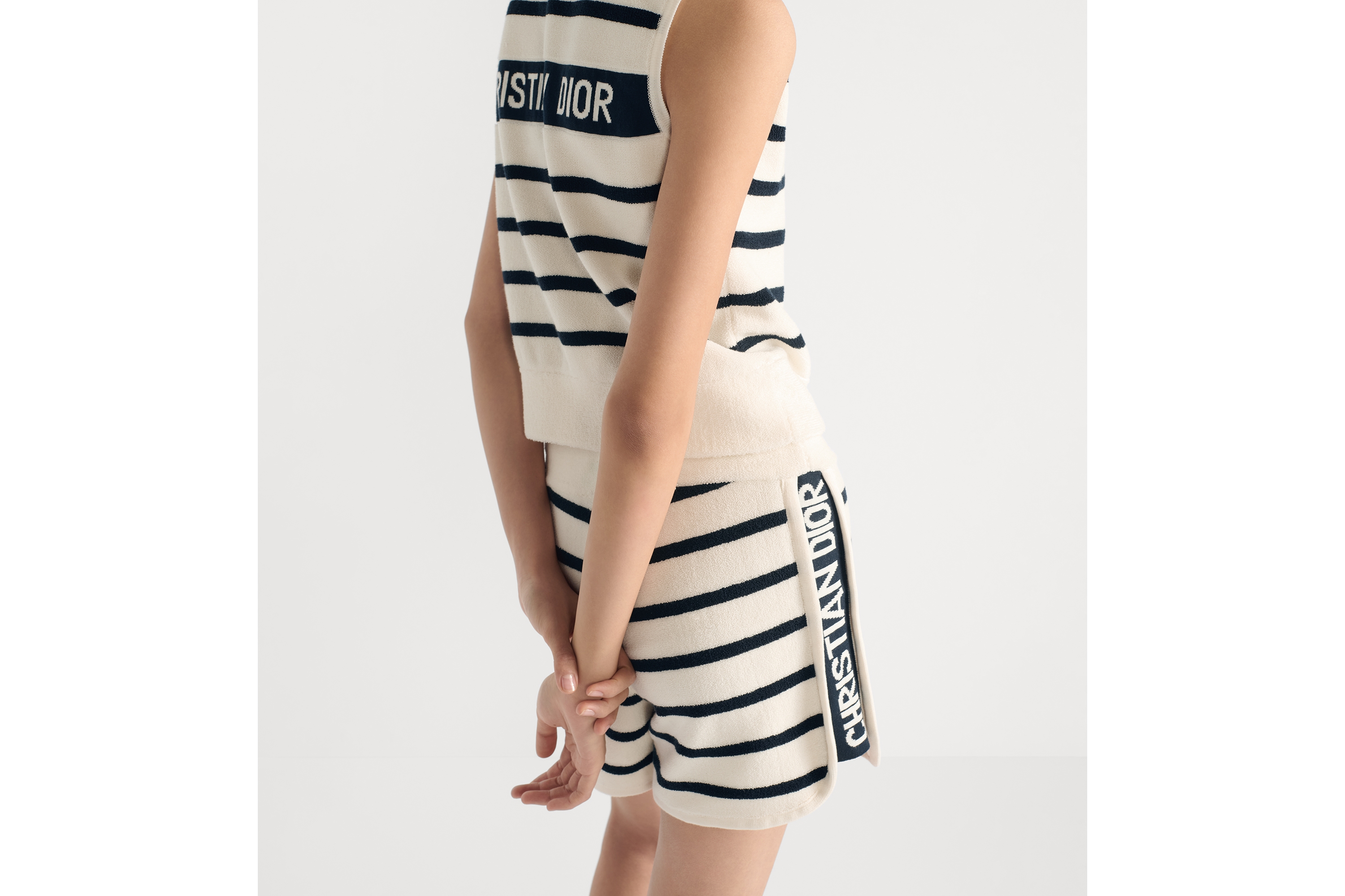 Dioriviera ショートパンツ D-Stripes コットンブレンド テリーニット E11