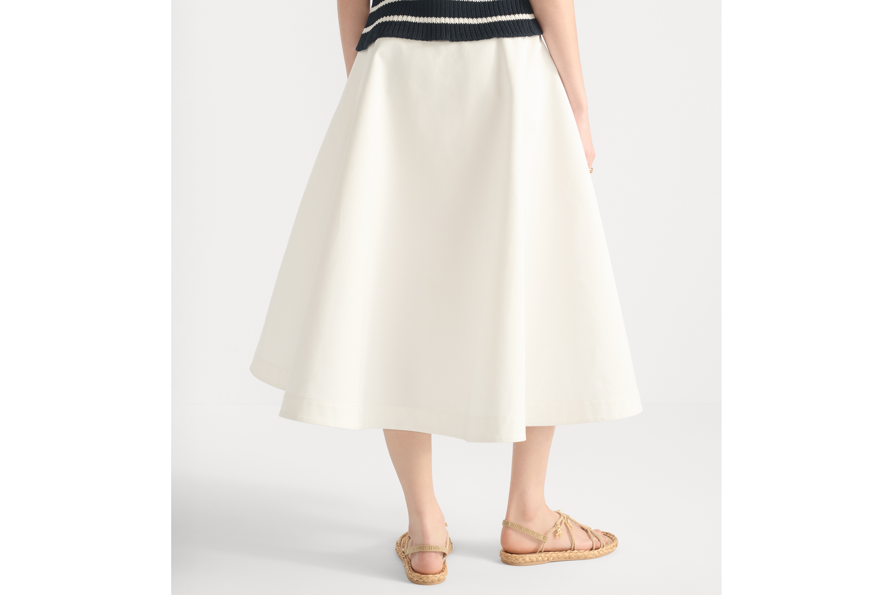 Cotton Gabardine Mix Skirt