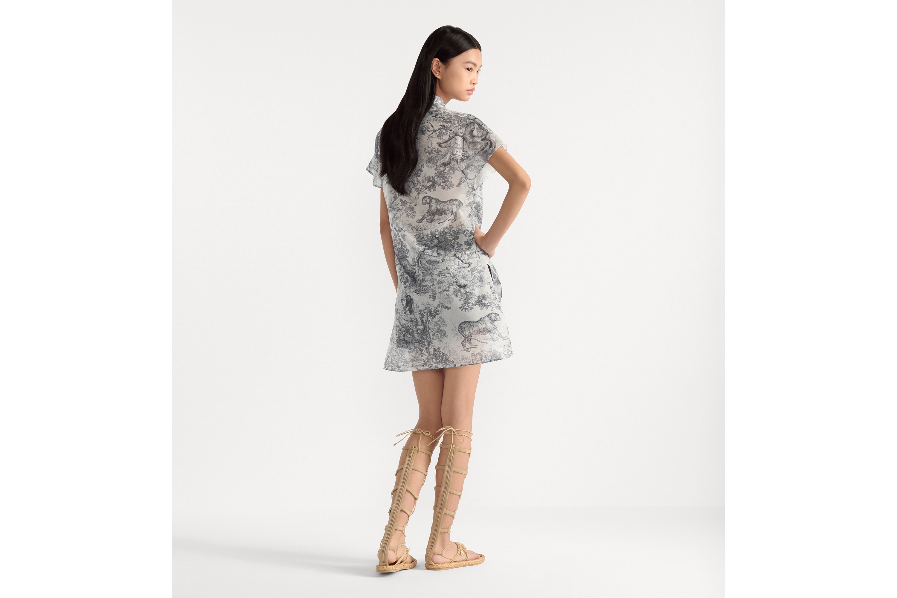 Dioriviera Long Blouse with Cap Sleeves