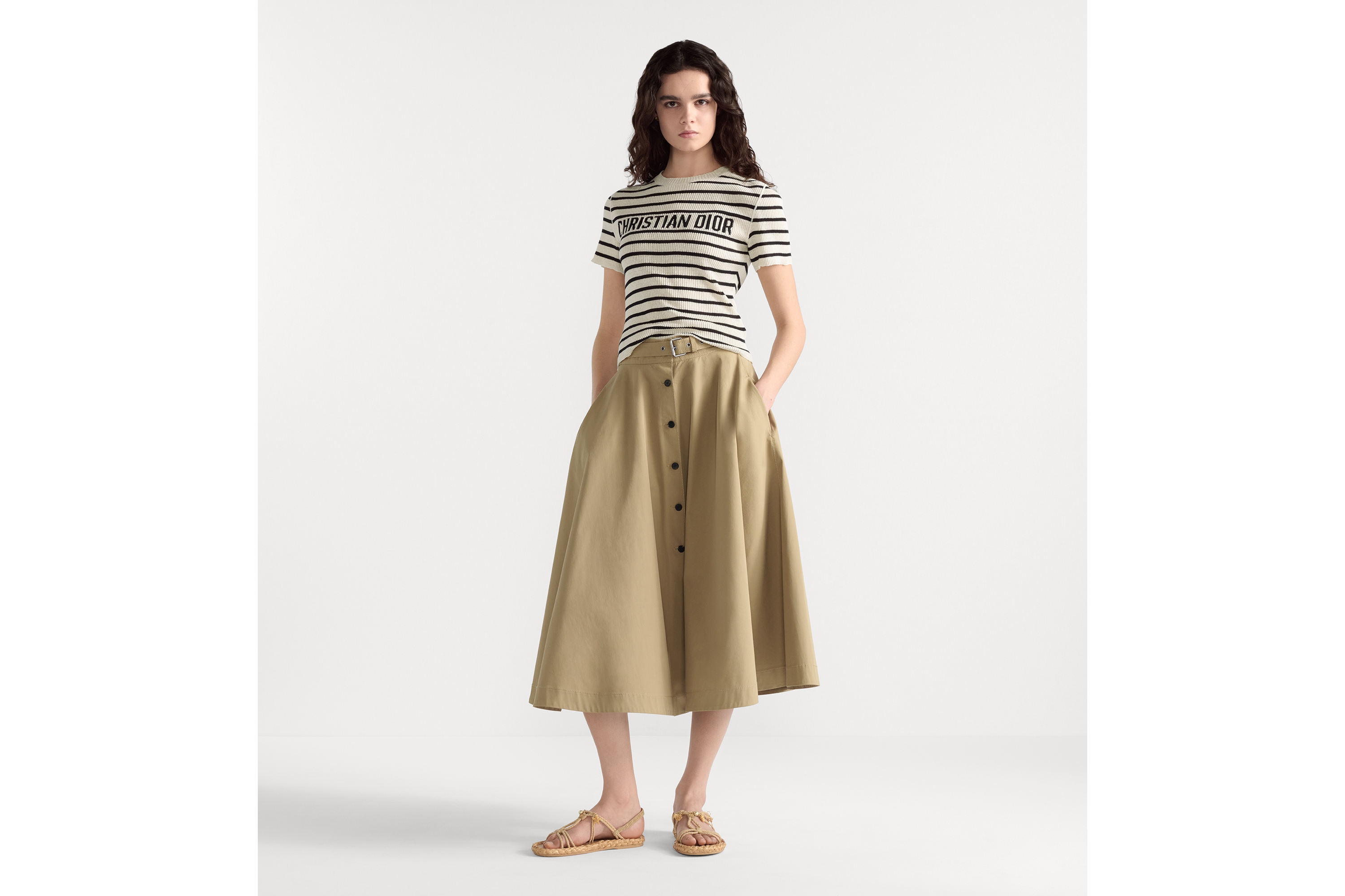 Dioriviera Cropped Short-Sleeved Sweater